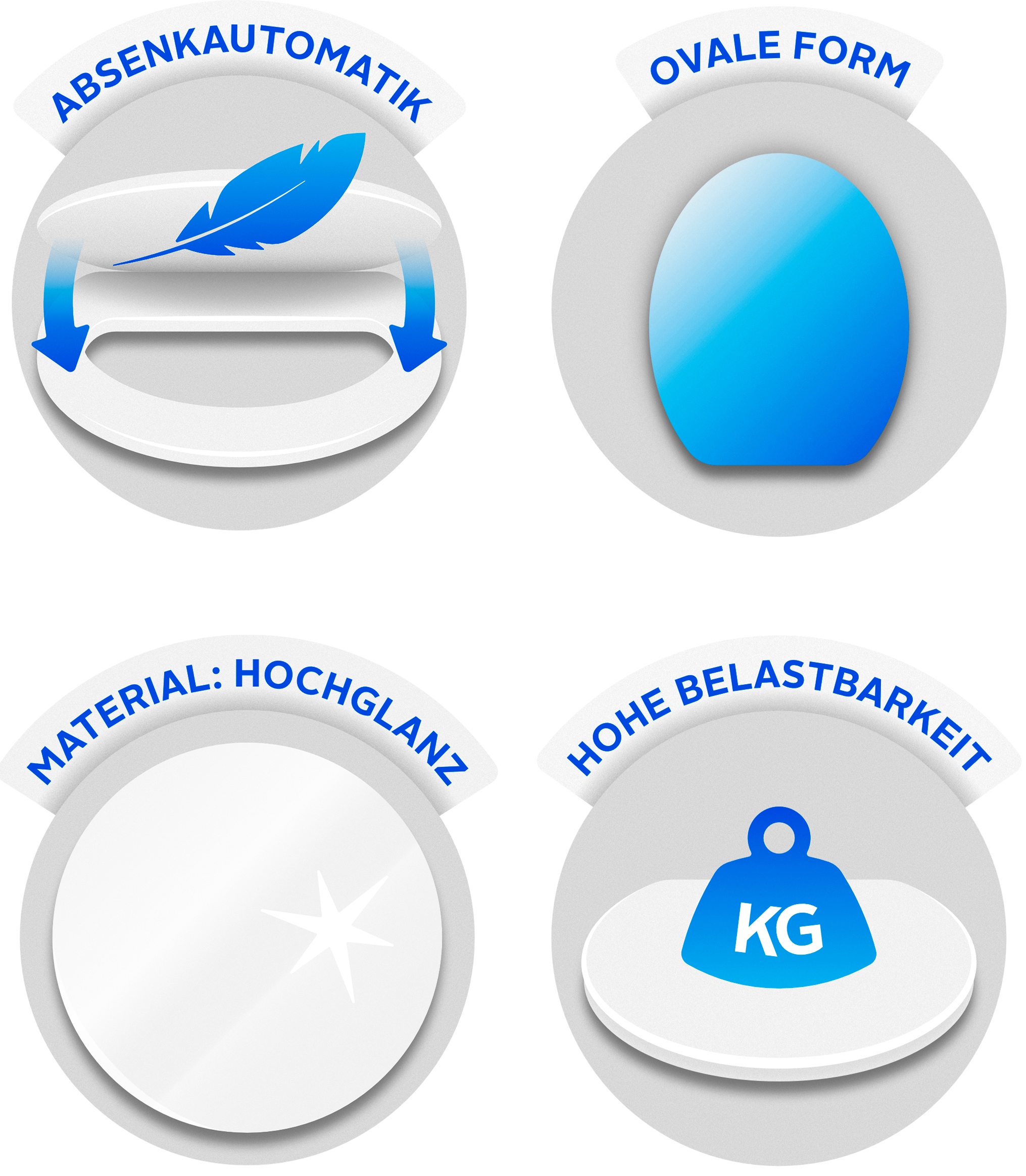 Sanilo WC-Sitz »Crystal Gold«, mit Absenkautomatik