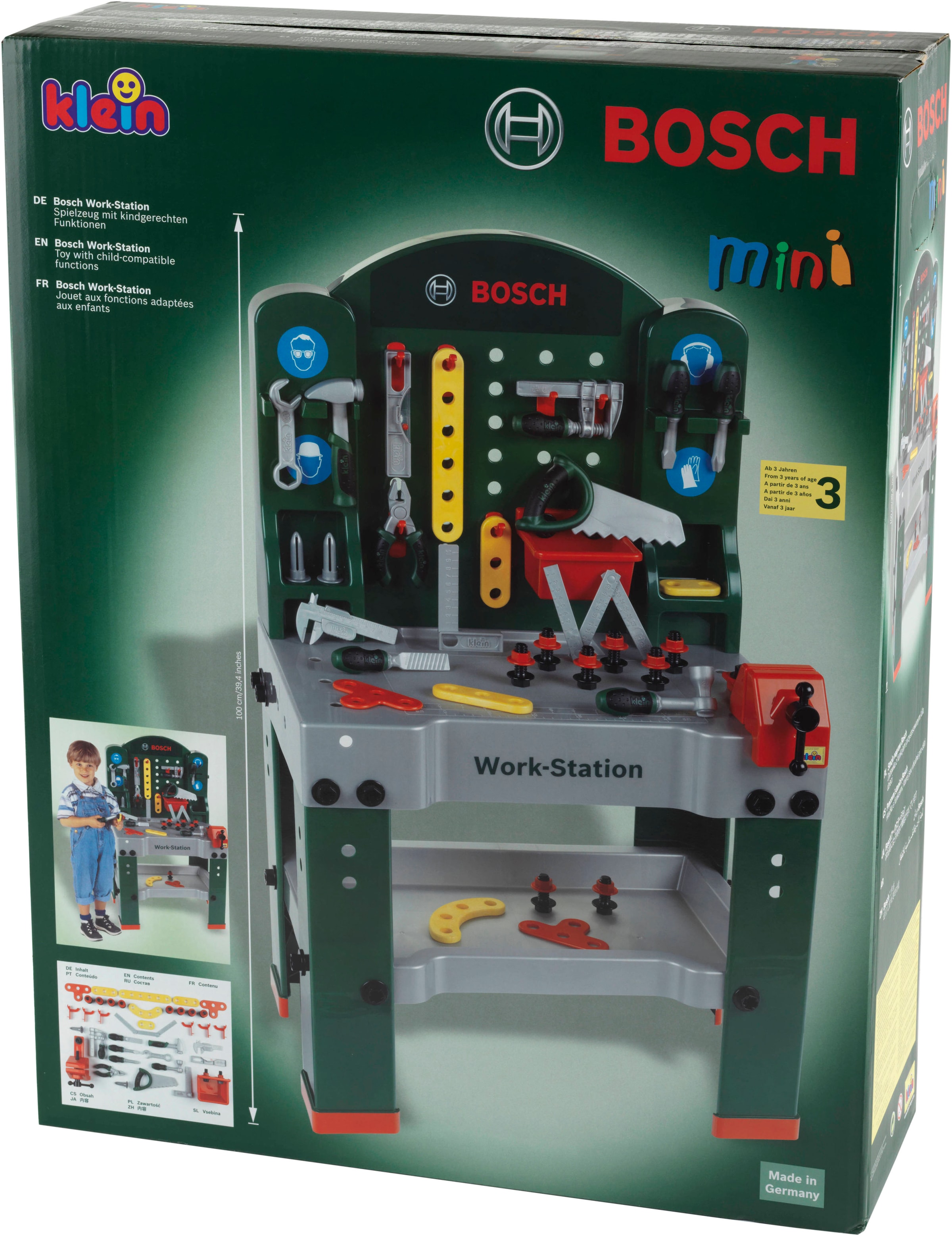 Klein Spielwerkbank »BOSCH-Workstation (43tlg.)«, Made in Germany