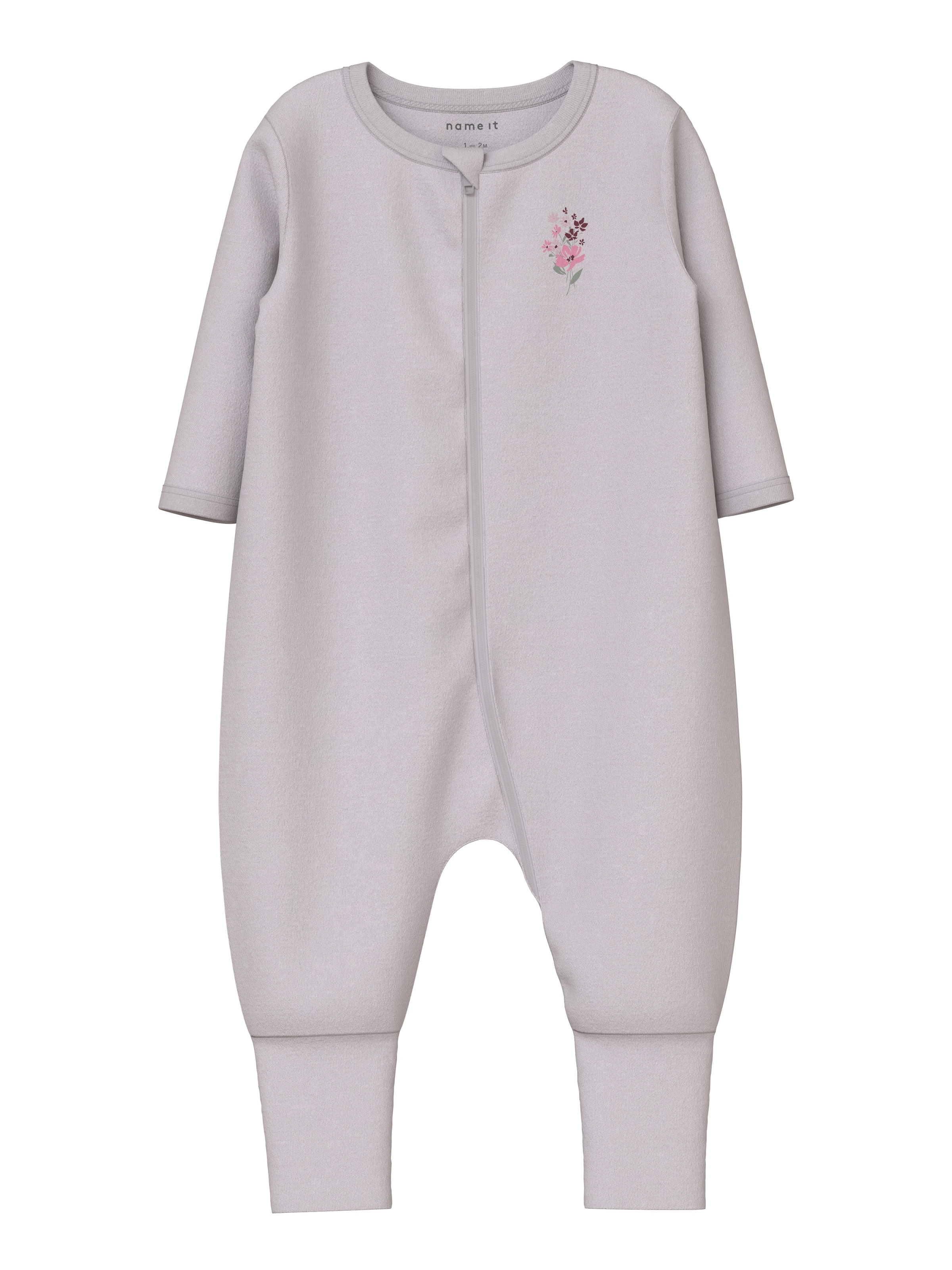 Name It Schlafanzug »NBFNIGHTSUIT 2P ZIP FF FLOWER NOOS« Packung, 2 tlg.