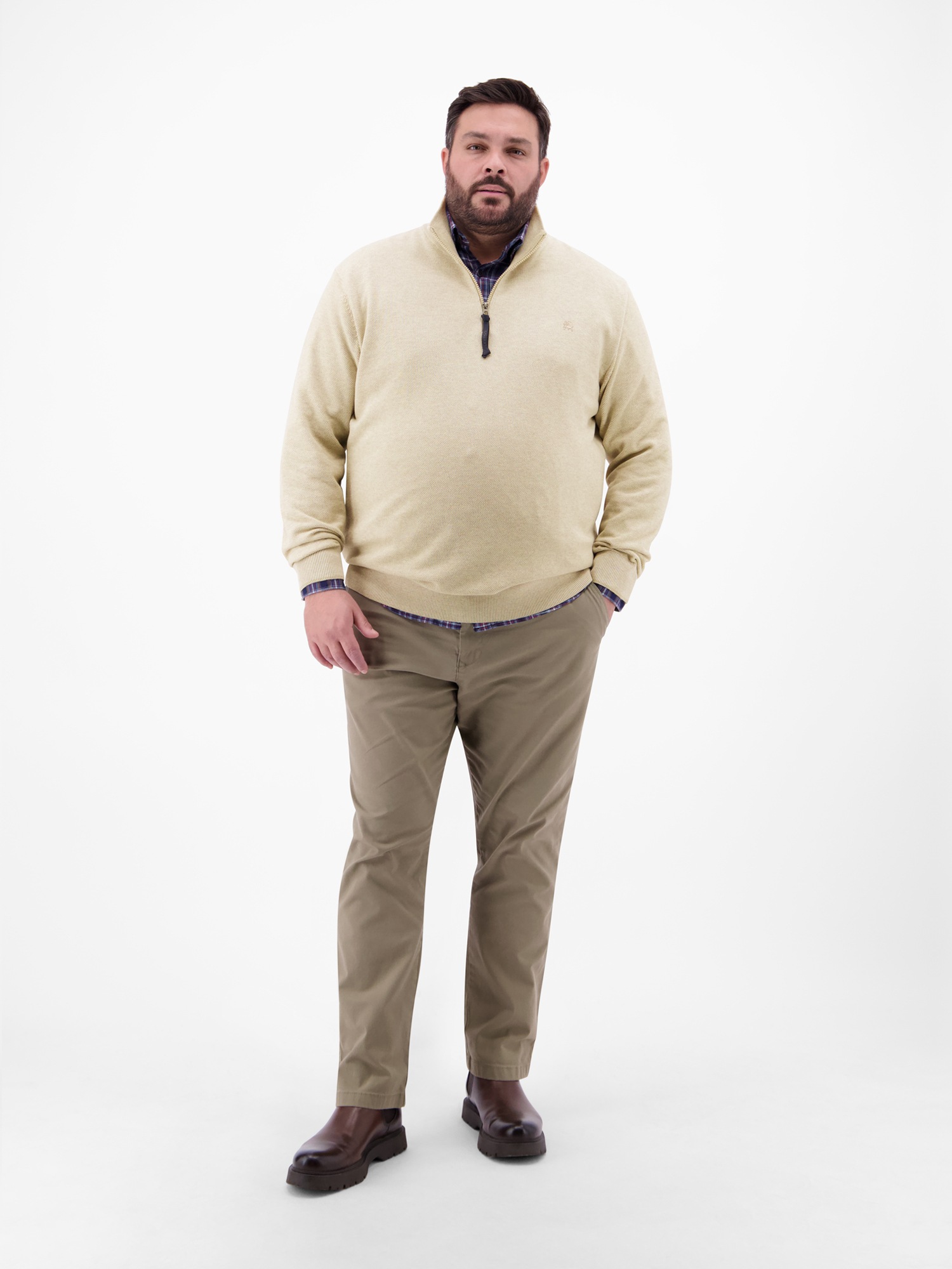 LERROS Troyer »Herren Stricktroyer in lebendiger Optik«