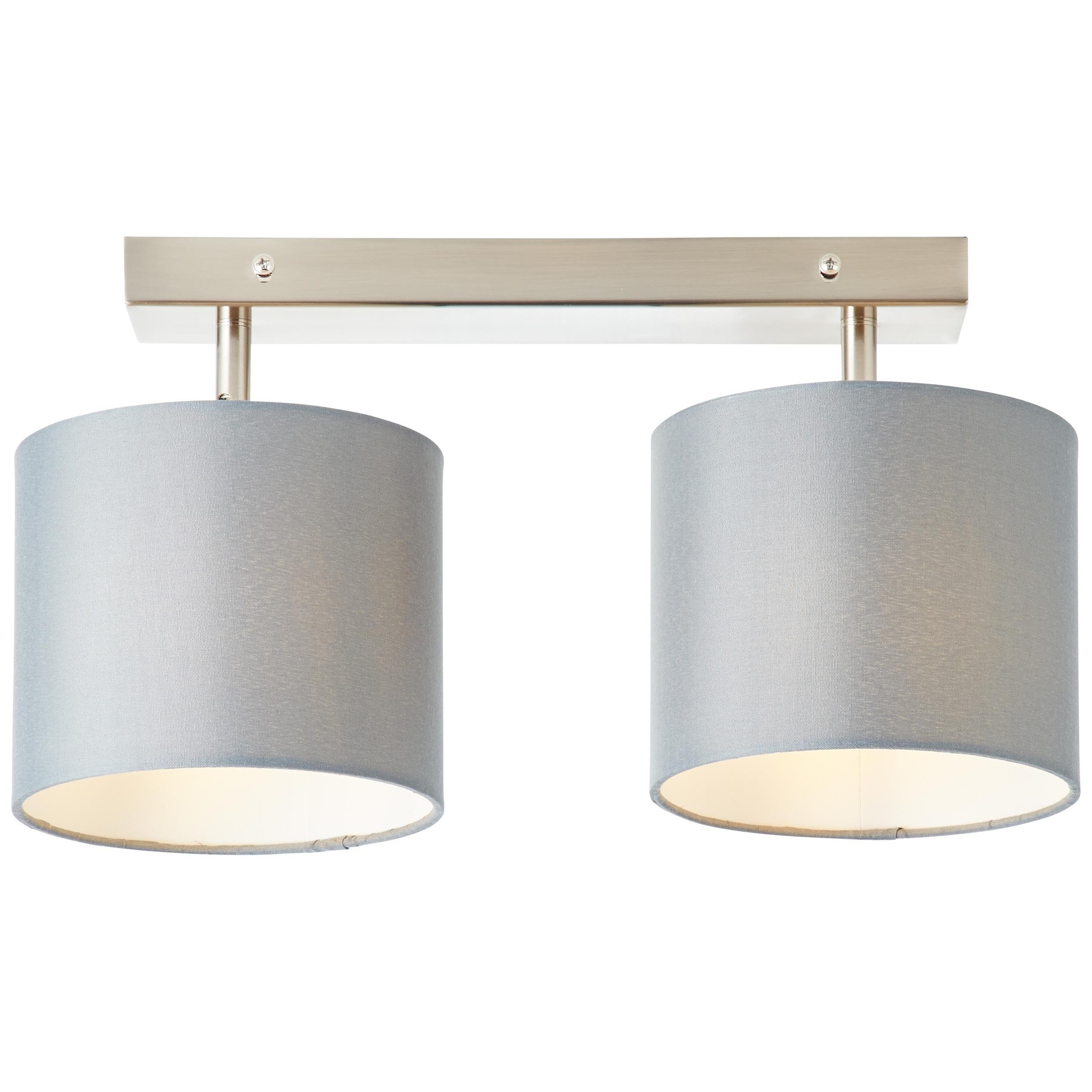 Brilliant Leuchten Deckenleuchten, E14, Sandra Spotbalken 2flg chrom/grau