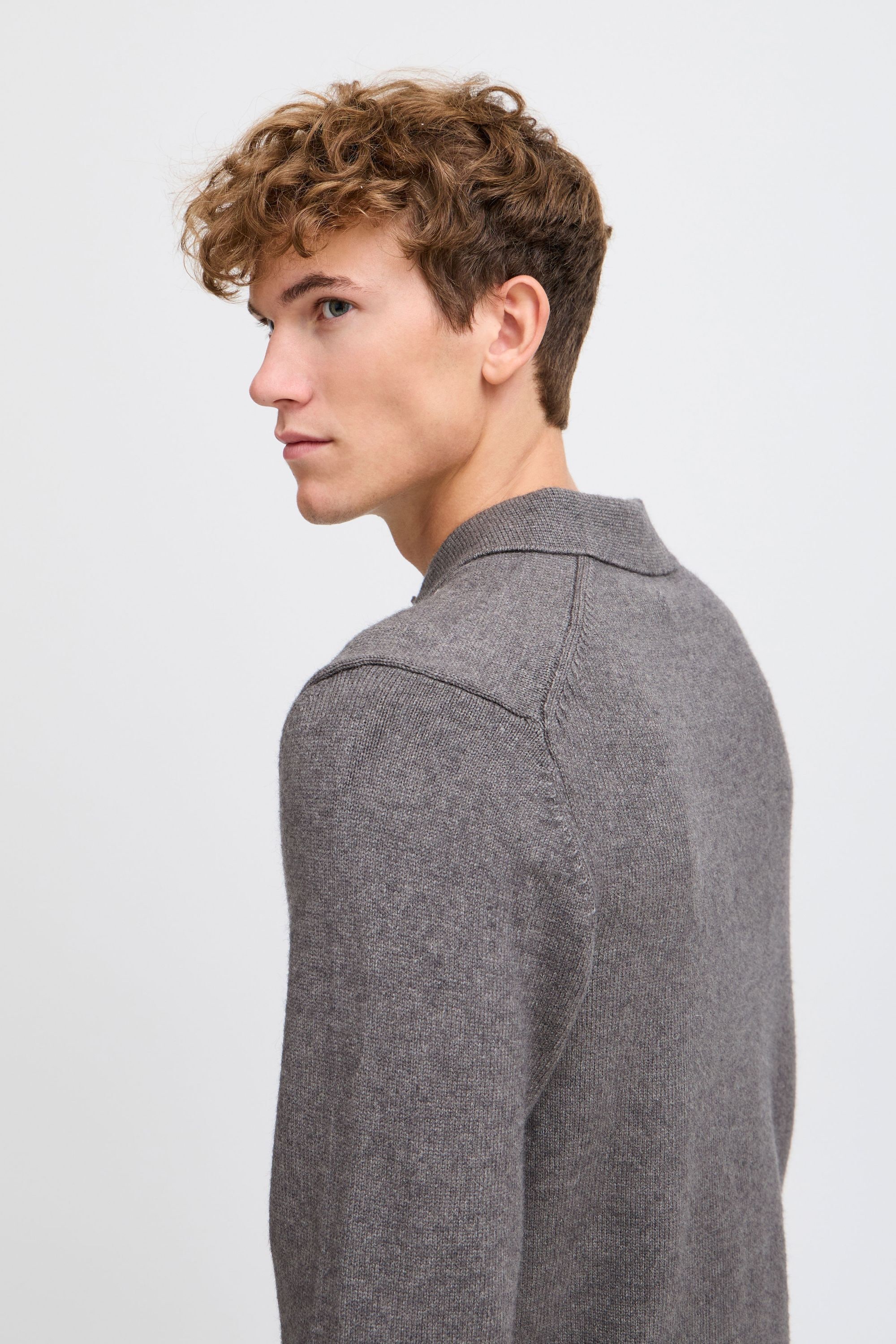 Casual Friday Strickfleece-Pullover »Strickpullover CFKARL polo knit«