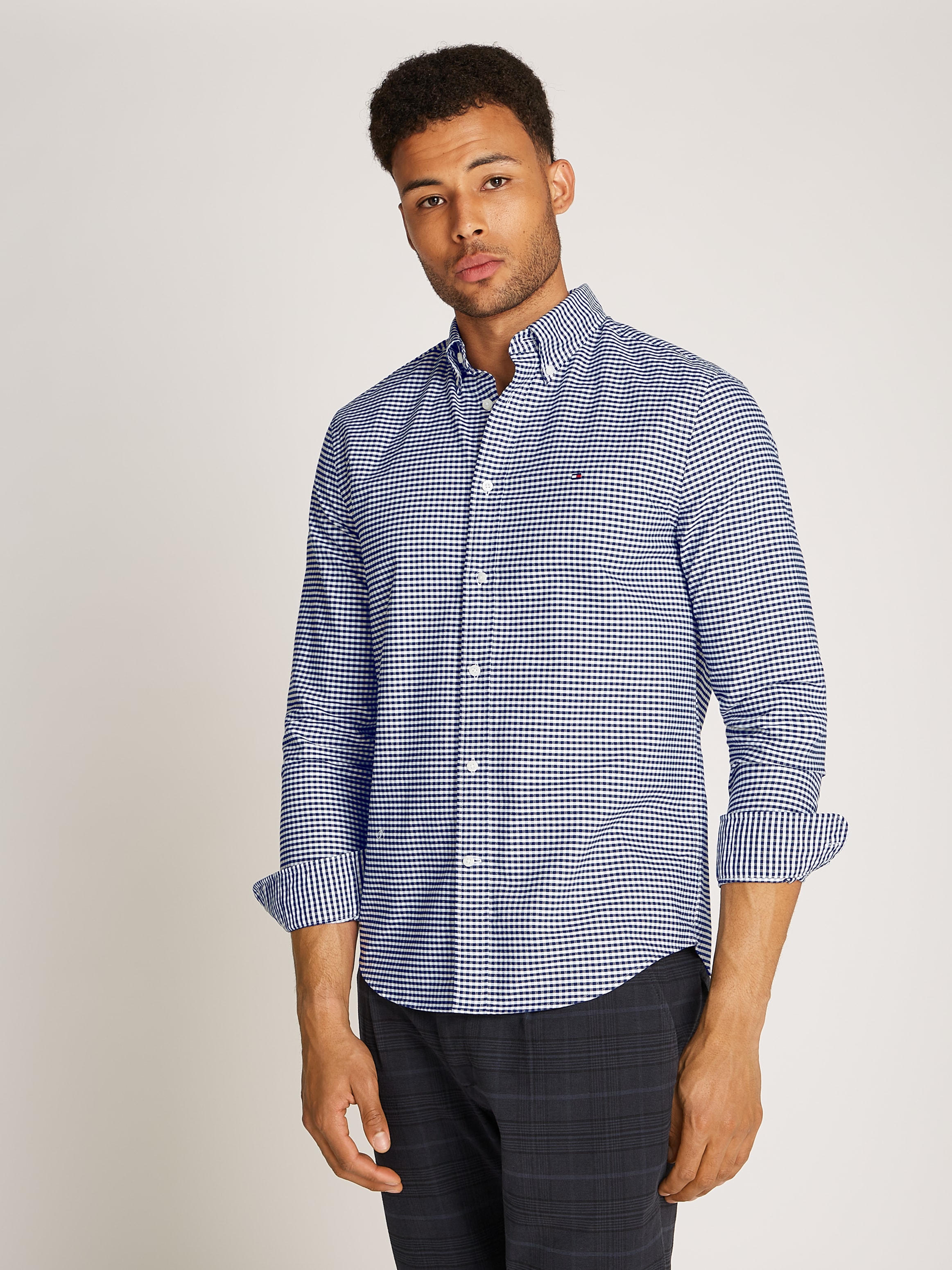 Langarmhemd »HERITAGE OXFORD GINGHAM RF SHIRT«, mit modischem Klein-Karomuster