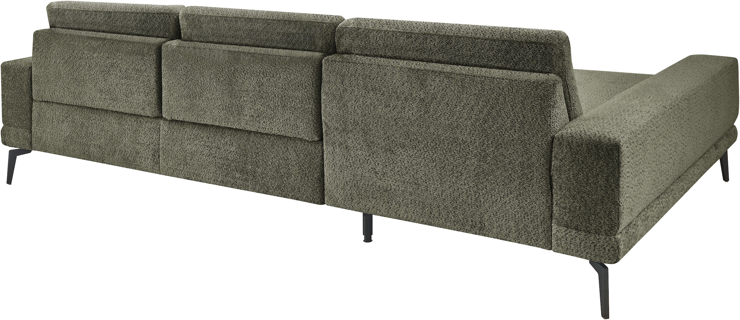 set one by Musterring Ecksofa »SO 3600«, Sitzhöhe 44 cm, Federkern, B 293 x T 180 cm, Kama olive