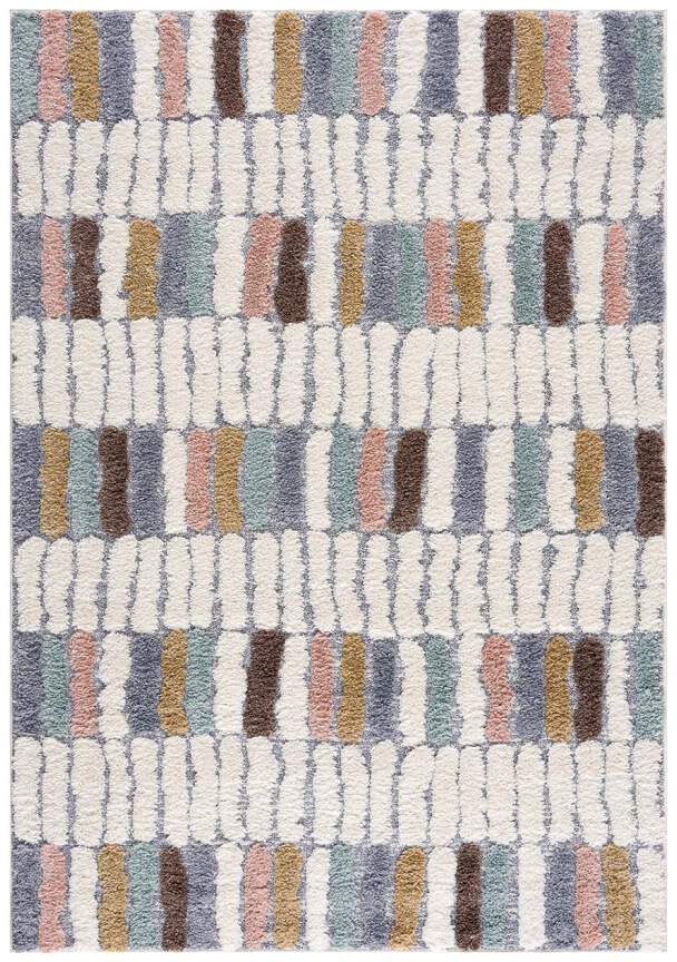 Carpet City Hochflor-Teppich »Focus 3032«, rechteckig, besonders weich, Modern, Bunt, 3D-Effekt