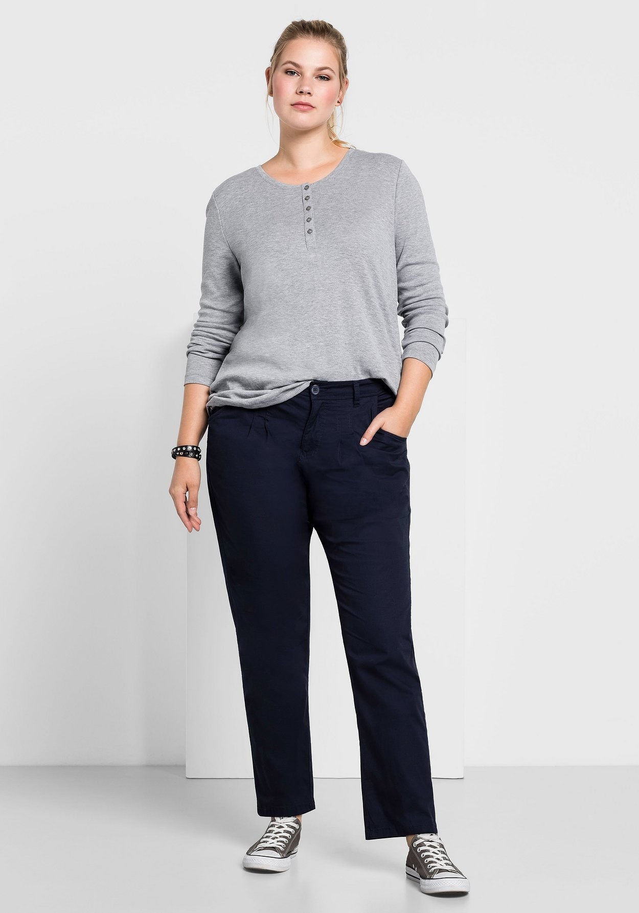 Sheego Chinohose »Chinohose in Stretch-Qualität«