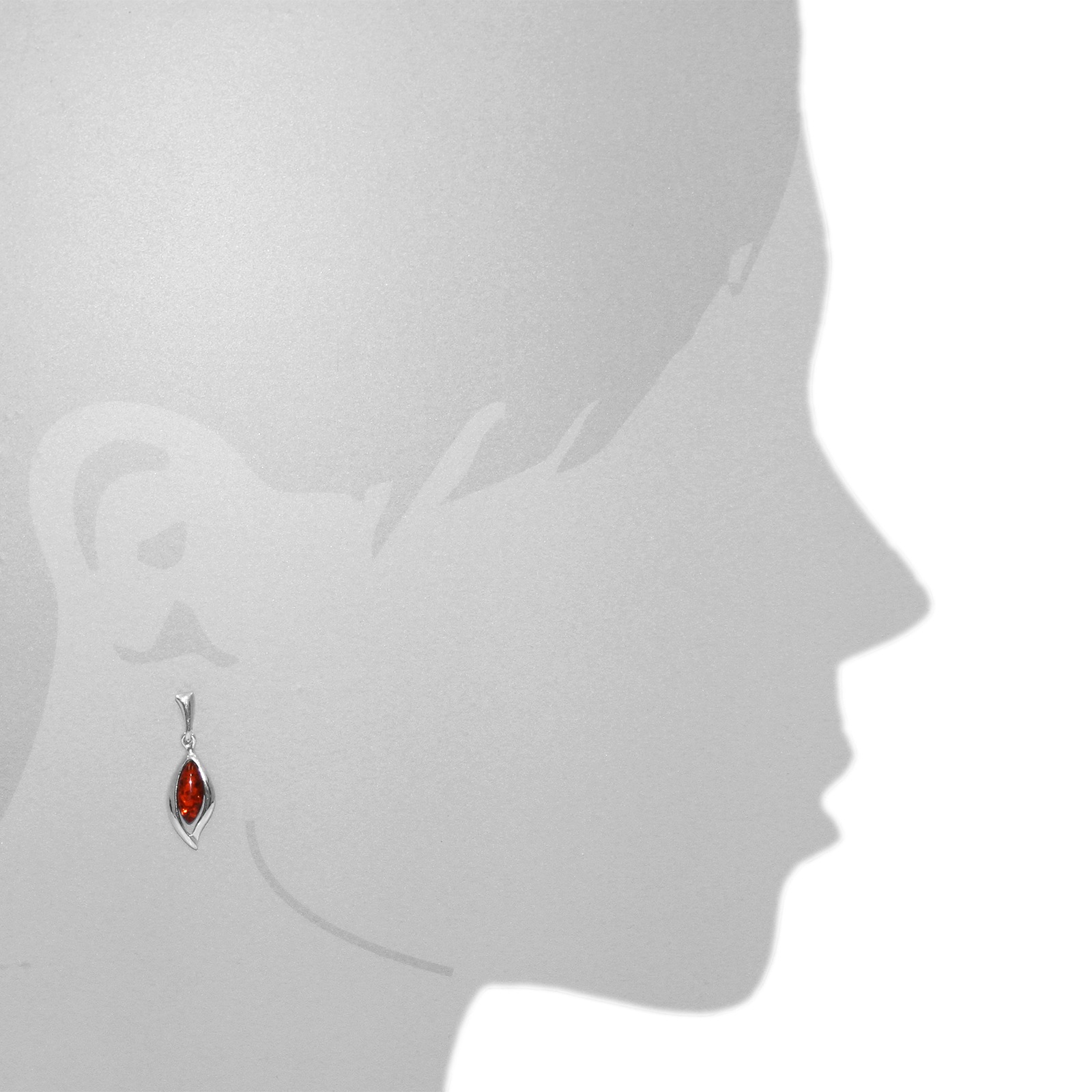 OSTSEE-SCHMUCK Paar Ohrhänger »- Sabrina - Silber 925/000 - Bernstein«