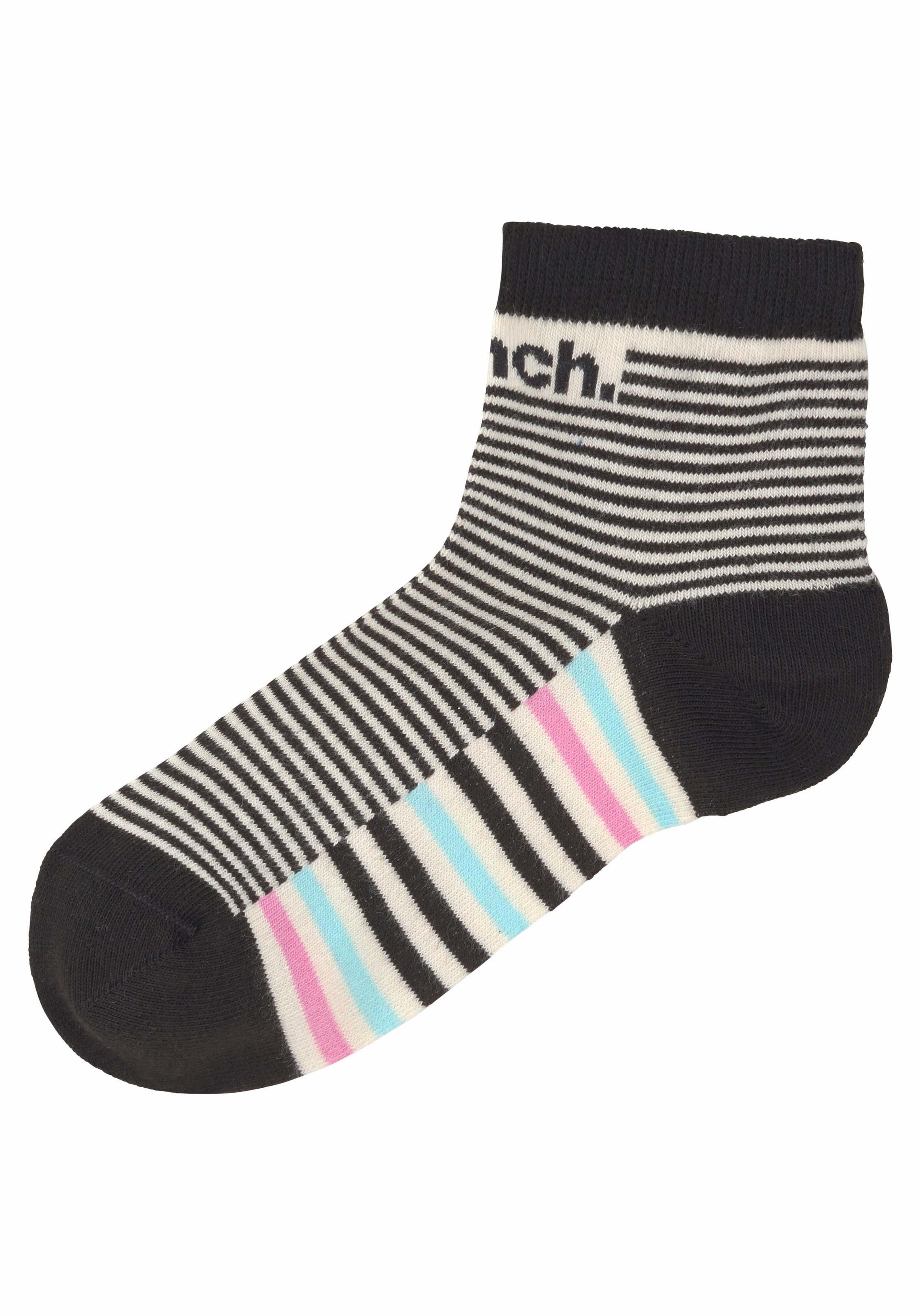 Bench. Kurzsocken, (5 bestellen Paar), OTTO Streifendesign im bei