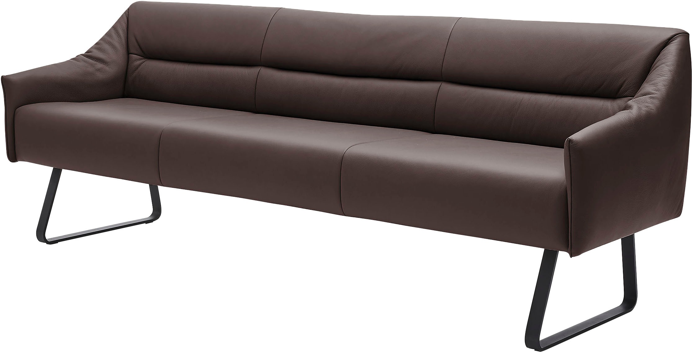 Musterring Essbank »JustB! SP500«, (1 St.), Metallkufe schwarz, verschiedene Farben, Breite 220 oder 250 cm