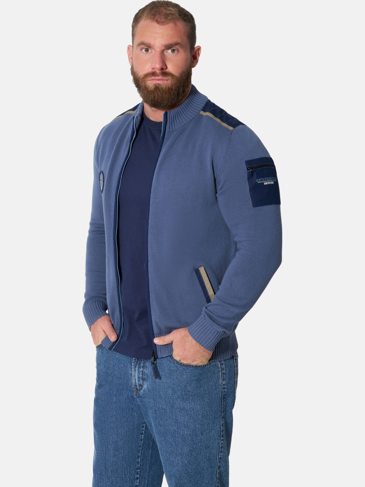 Jan Vanderstorm Strickjacke »Strickjacke ARNAR«