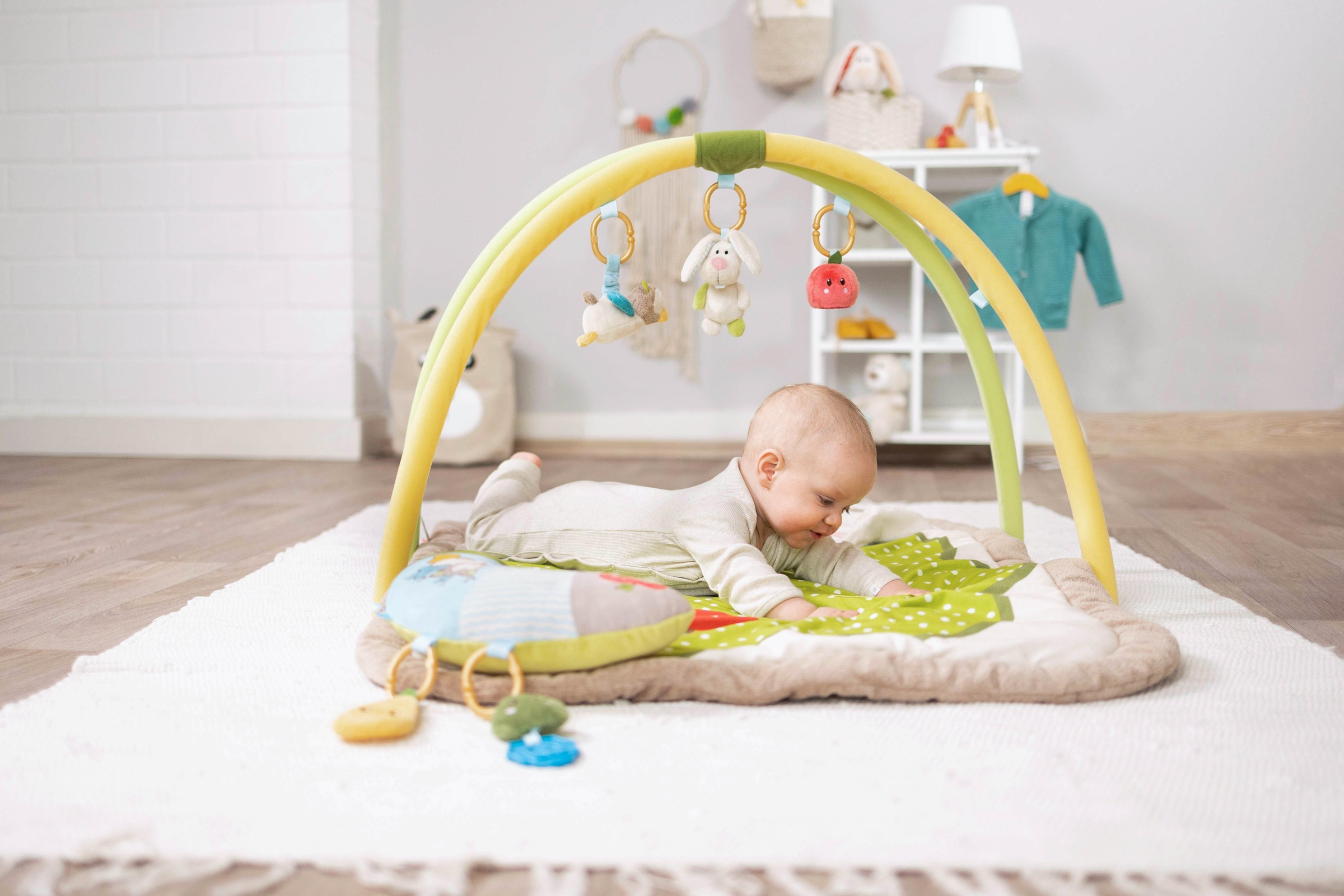 Nici Baby Gym »My First NICI Kollektion, 3-D Activity-Decke«, mit Spielkissen Hase und Eule