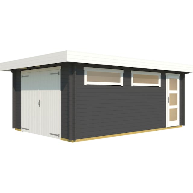 LASITA MAJA Garage »Canberra«, (Set, Mit zusätzliche Eingang), Garage +  Holztor | OTTO