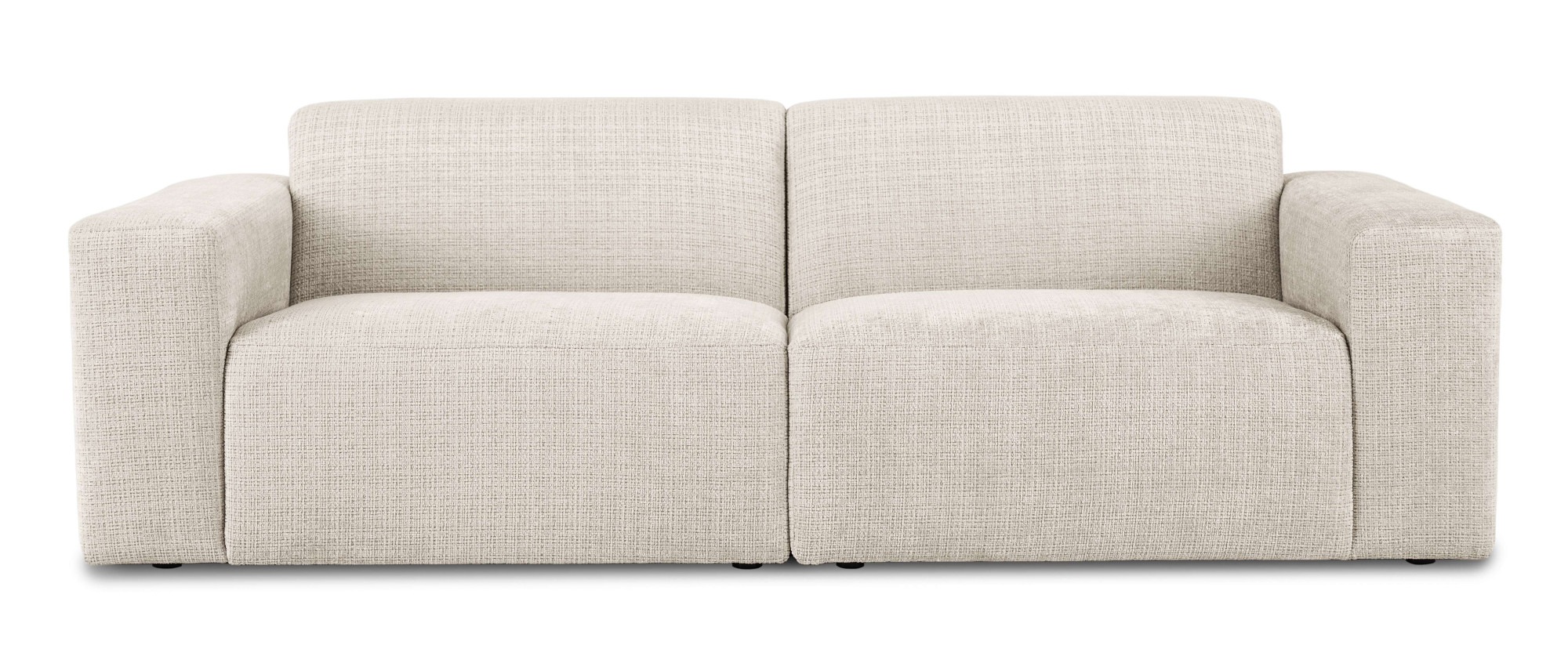 OTTO home 3-Sitzer »Koa, 228 cm, Modulsofa in Cord, Chenille, Struktur, Webstoff« Designsofa, weicher Lounge-Sitzkomfort, Welleunterfederung, bodentief