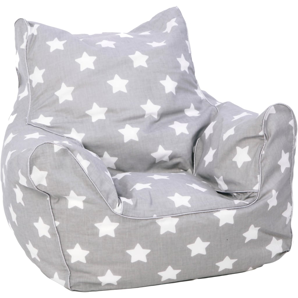 Knorrtoys® Sitzsack »Grey White Stars«