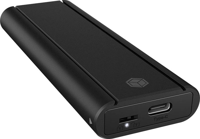 ICY BOX Festplatten-Gehäuse »ICY BOX externes M.2 NVMe Gehäuse USB 3.2 Type-C/Type-A«, Aluminium