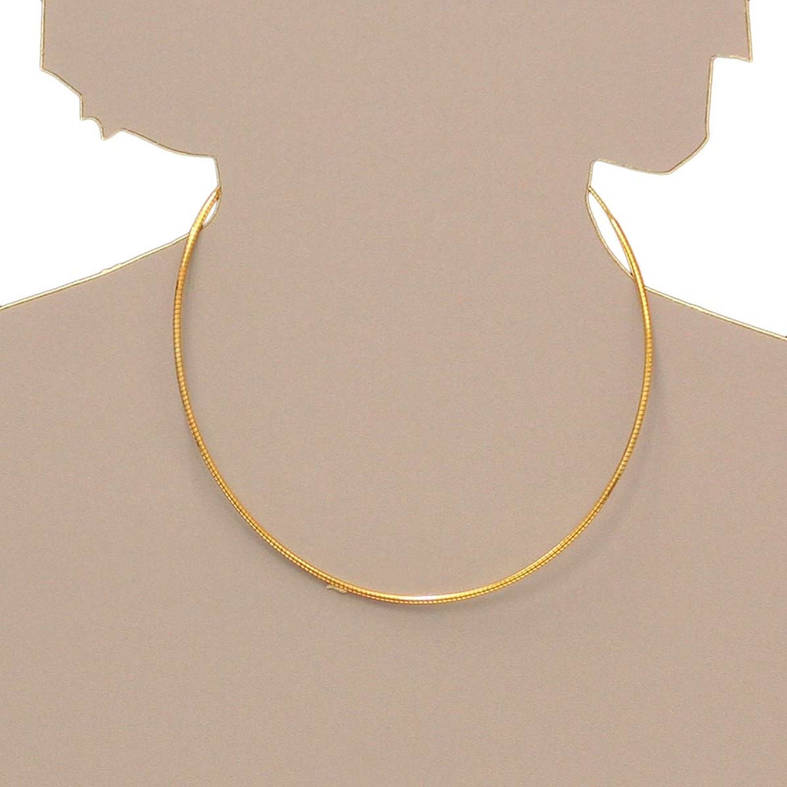 OSTSEE-SCHMUCK Halsreif »- Omega 2,2 mm - Silber 925/000, vergoldet -,«