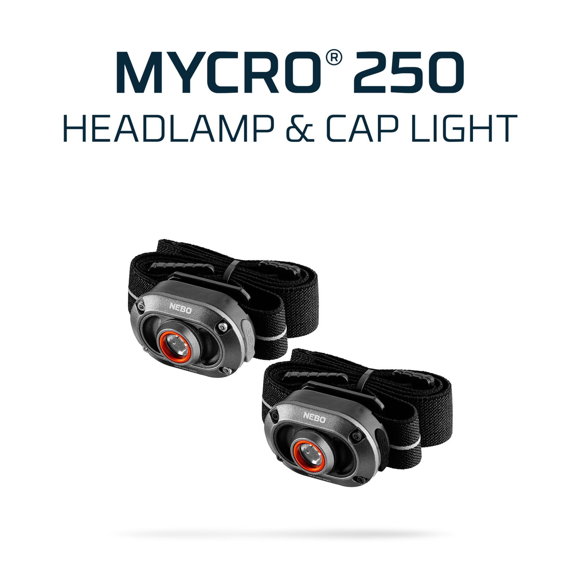 NEBO LED Stirnlampe »MYCRO 250«, (2 St.), wiederaufladbar, Kappenclip
