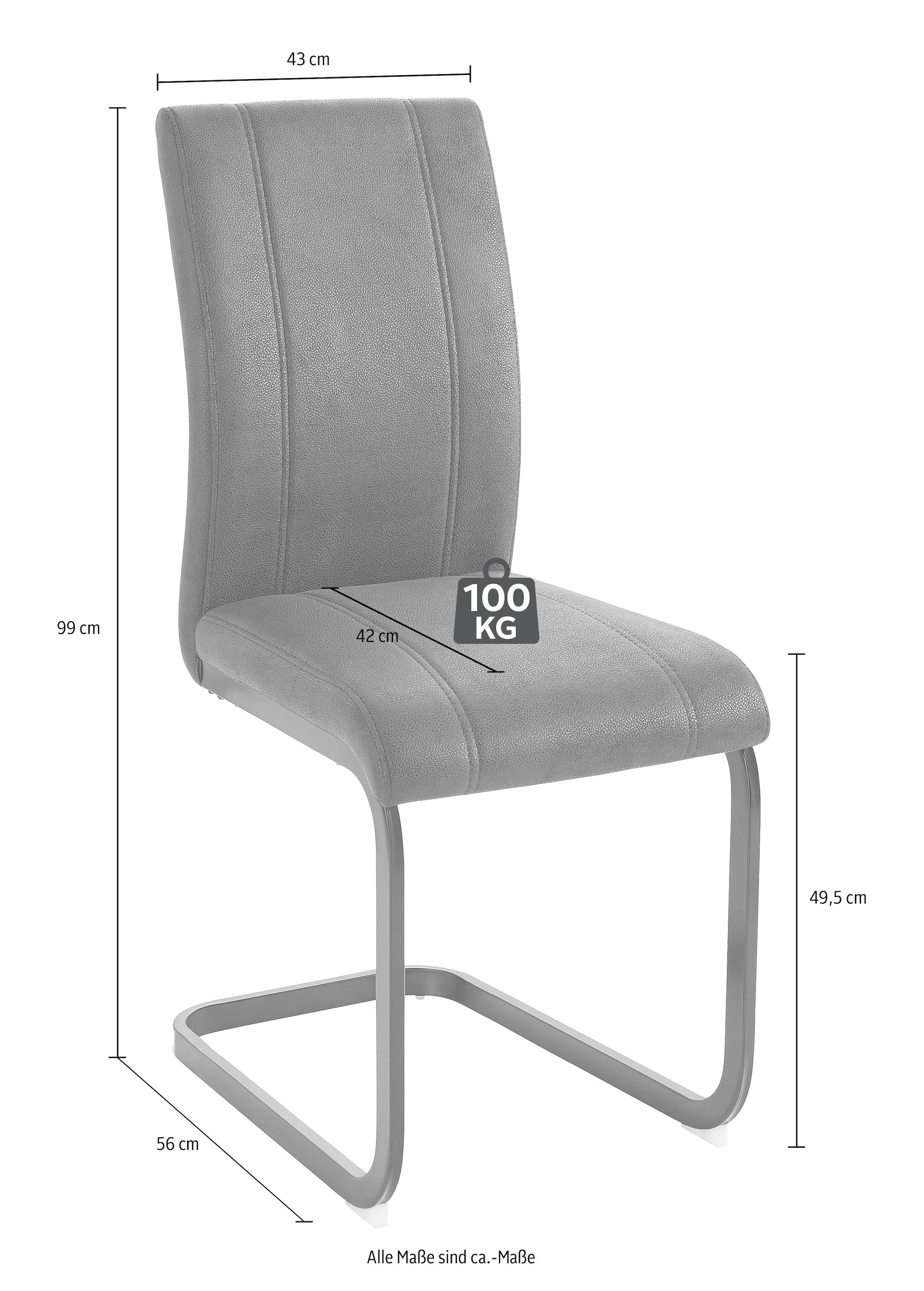 Homexperts Essgruppe »Colt«, (Set, 5 tlg.), Tisch, Breite 140 cm, 2 Bänke, Breite je 140 cm und 2 Freischwinger