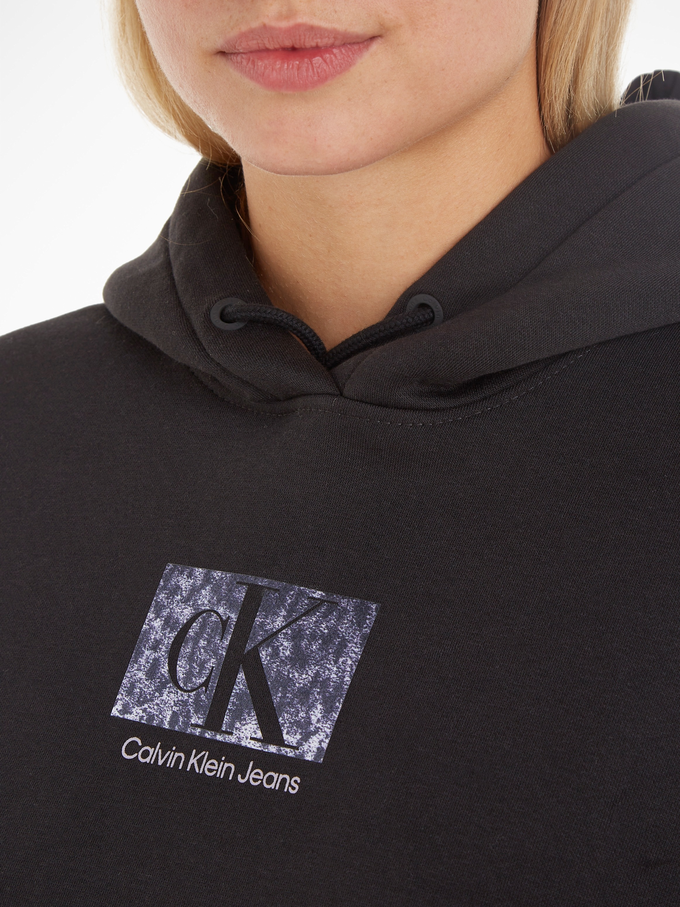 Calvin Klein Jeans bei Kapuzensweatshirt OTTO BOX HOODIE« »PRINTED CROPPED