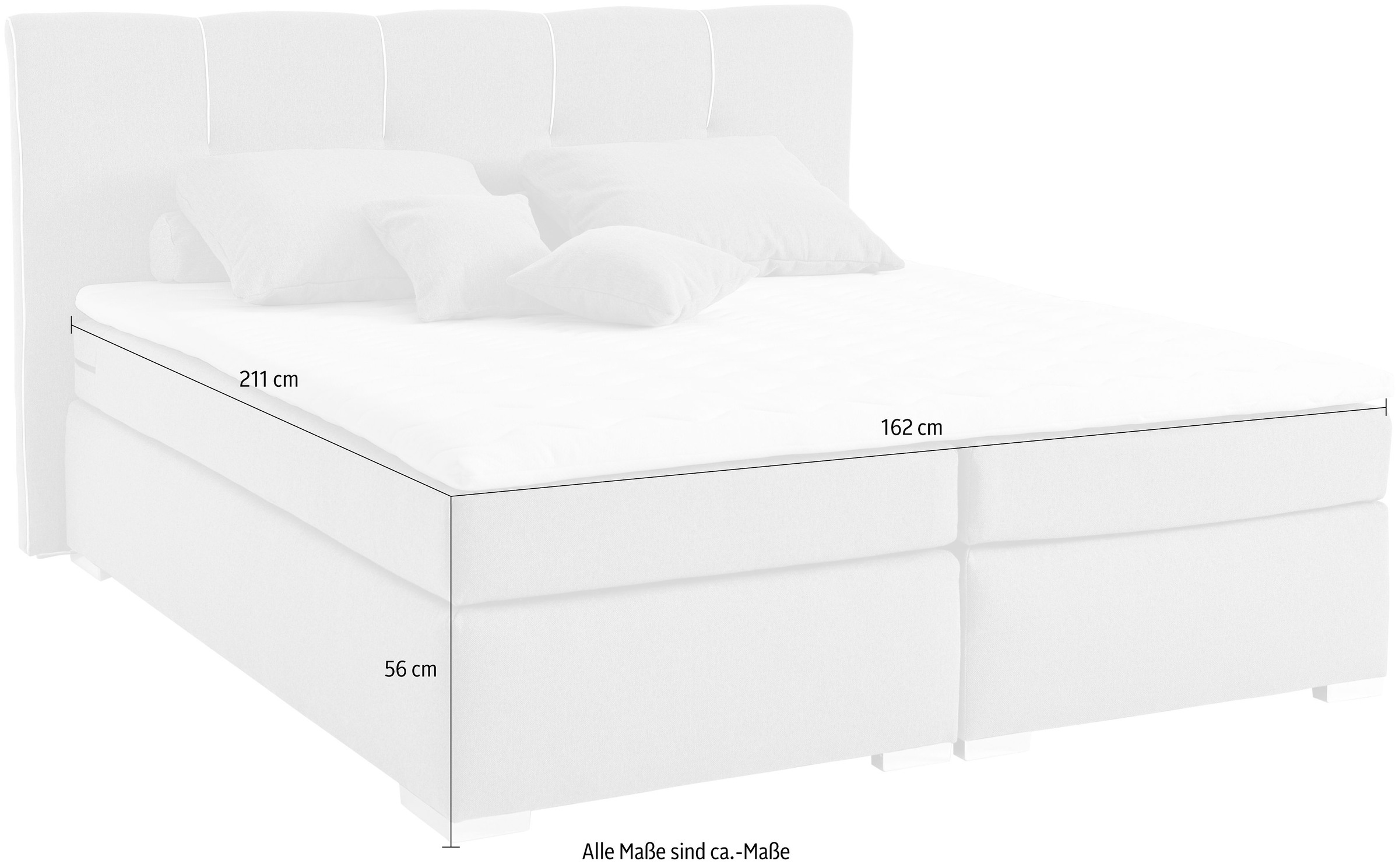 set one by Musterring Boxspringbett »Memphis«, inklusive Topper
