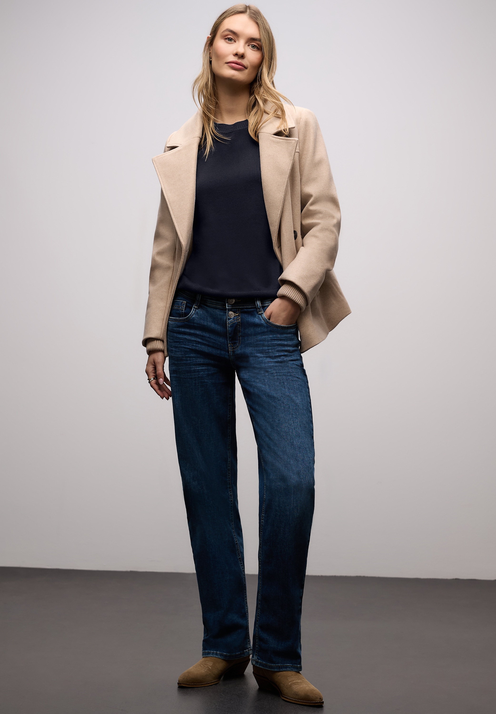 STREET ONE Strickpullover aus Viskosemix