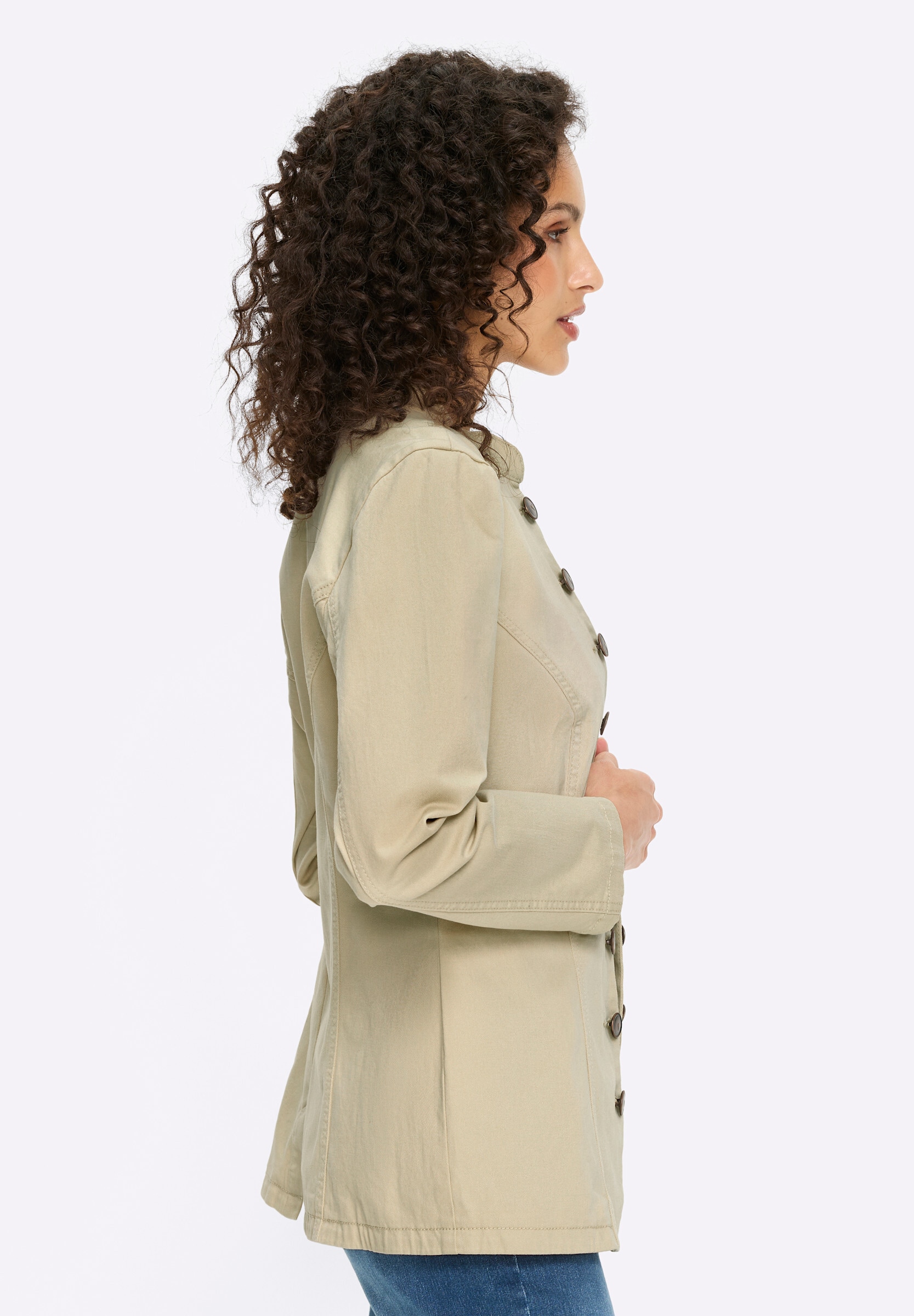 heine Jeansblazer »Jeans-Blazer Jeansblazer mit Häkchenverschluss«