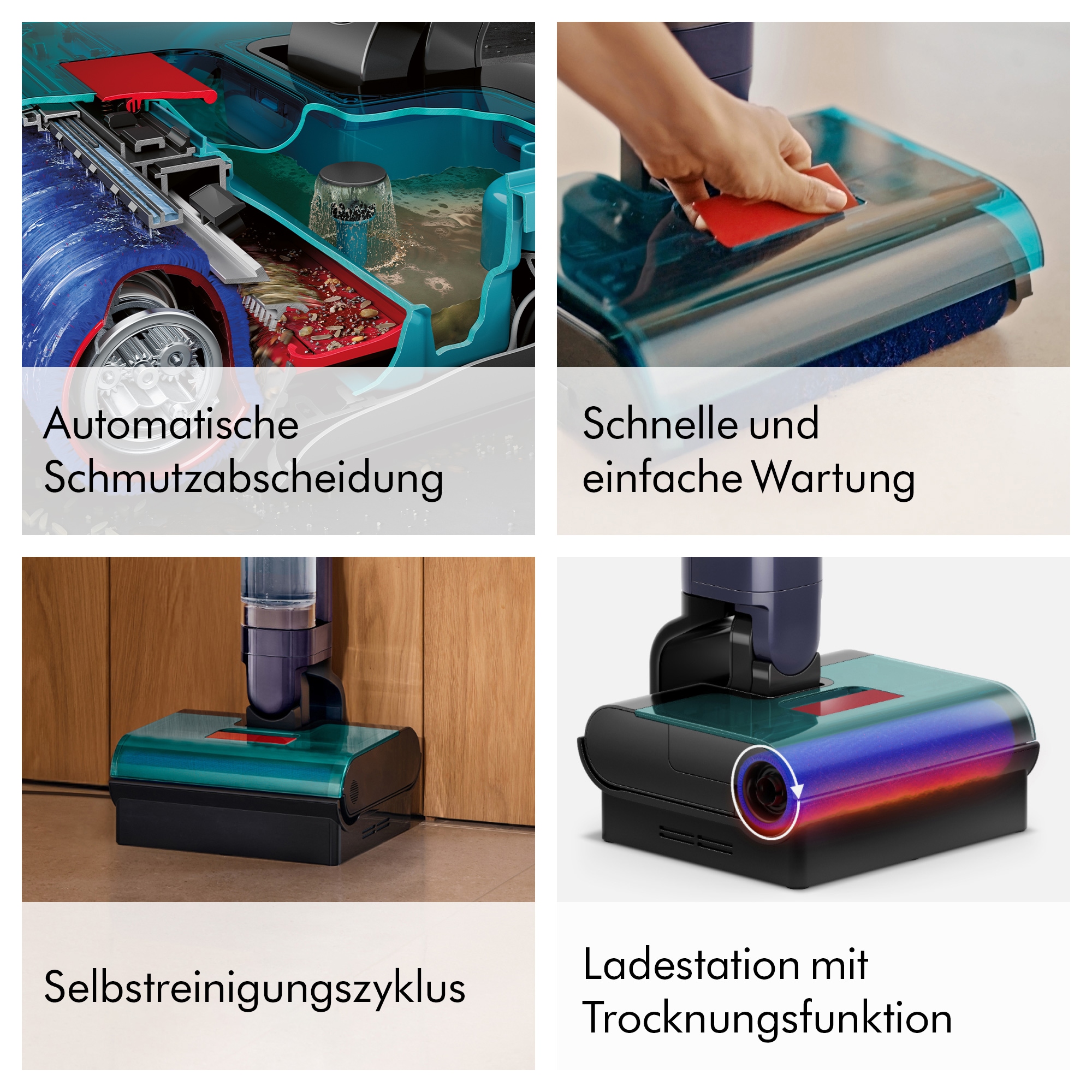 DYSON Nass-Trocken-Sauger »Clean+Wash Hygiene, Nass- und Trockenreiniger« Dysons hygienisches, filterloses System