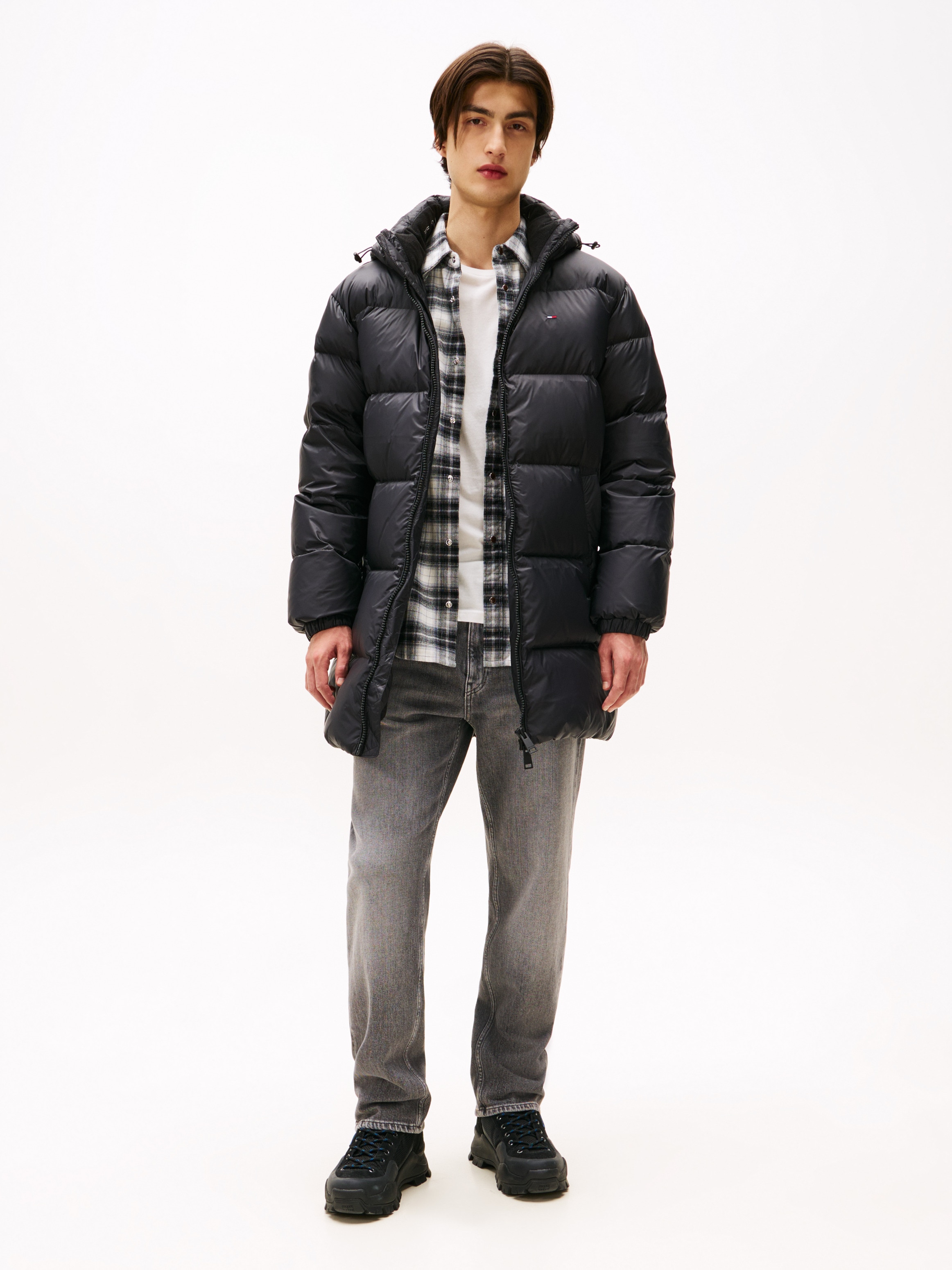 Tommy Jeans Steppjacke »TJM ESSENTIAL DOWN PARKA« mit Kapuze Daunenjacke, Übergangsjacke mit Kapuze