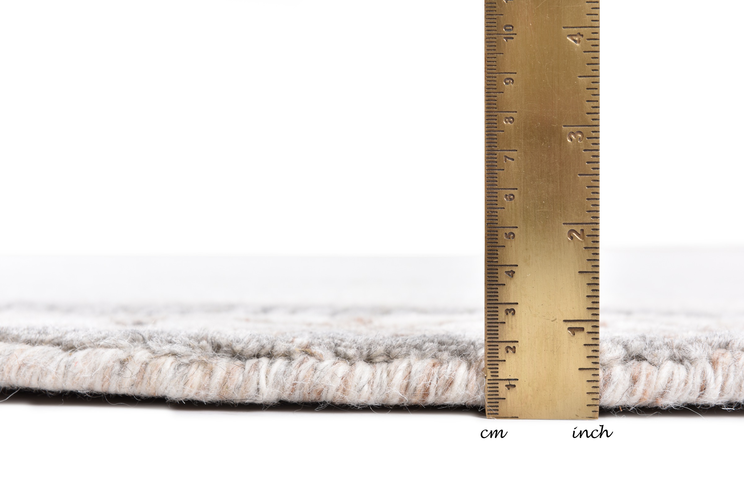 THEKO Wollteppich »Nakarta 6030«, rund, 12 mm Höhe, reine Wolle, handgeknüpft, mit Bordüre