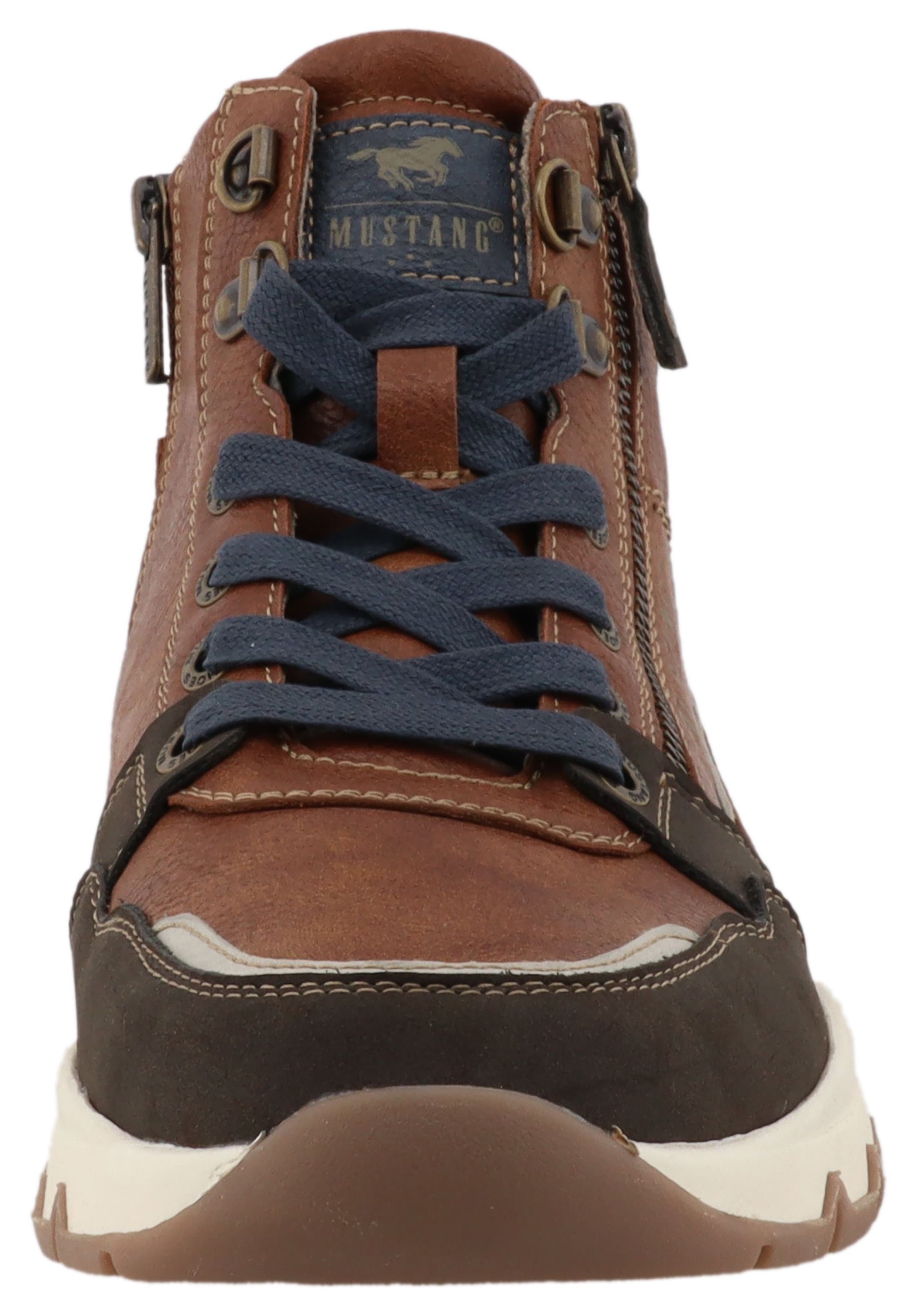 Mustang Shoes Sneaker »Mart«  High Top Sneaker, Schnürboots mit Reißverschluss