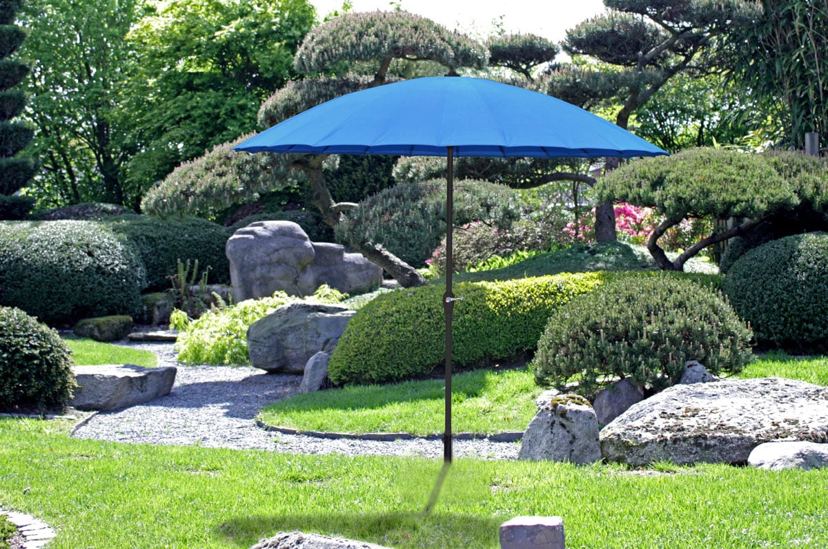 Garden Pleasure Sonnenschirm, mit 24 Streben, blau