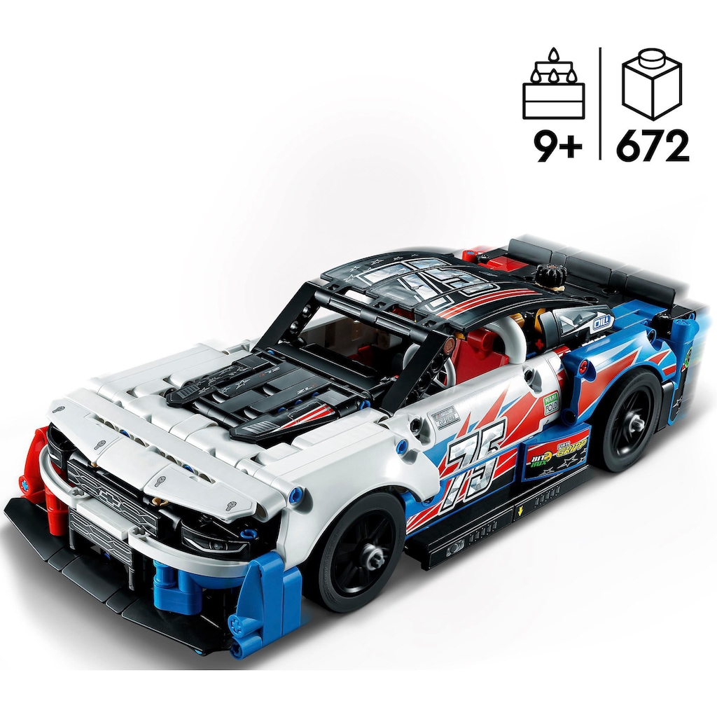 LEGO® Konstruktionsspielsteine »NASCAR Next Gen Chevrolet Camaro ZL1 (42153), LEGO® Technic«, (672 St.)