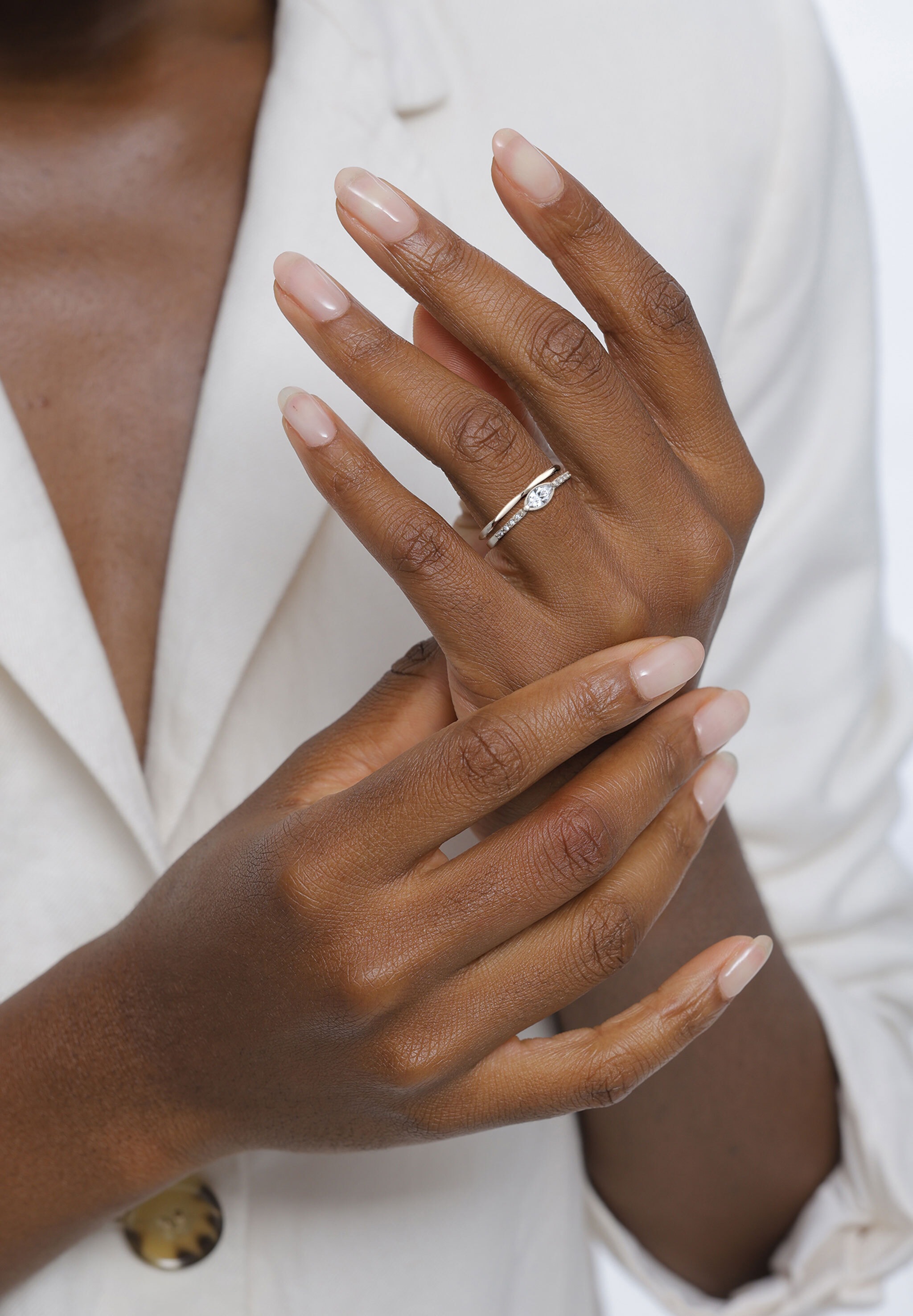 Elli Ring-Set »Ring Set Weiß 925 Sterling Silber, mit Kristallen von Swarovski®«