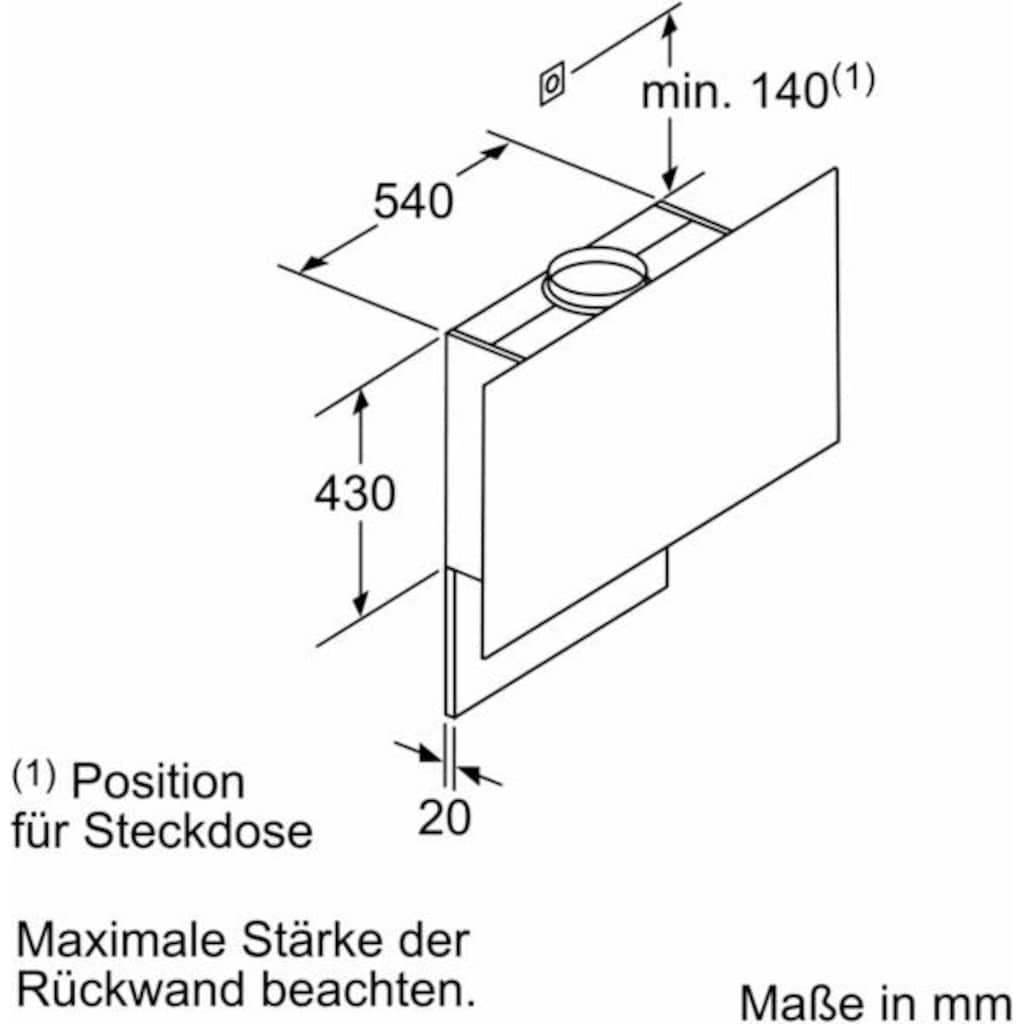 SIEMENS Kopffreihaube »LC67FQP60«, Serie iQ500