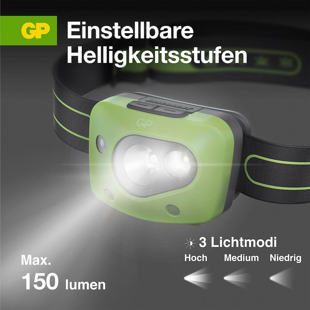 GP Batteries Stirnlampe »CH43«, (1 St.)