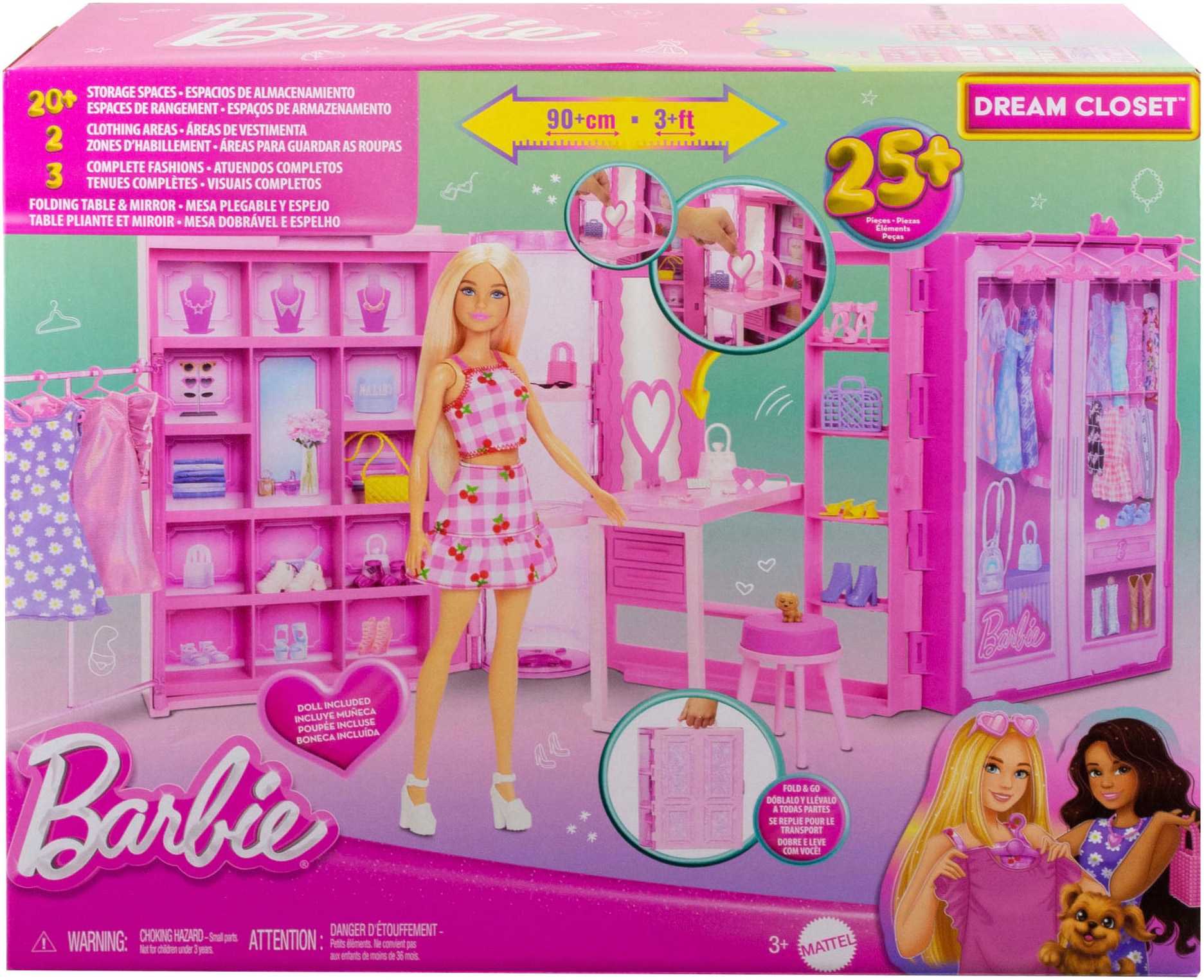Barbie Spielwelt »Traumkleiderschrank mit Modepuppe«