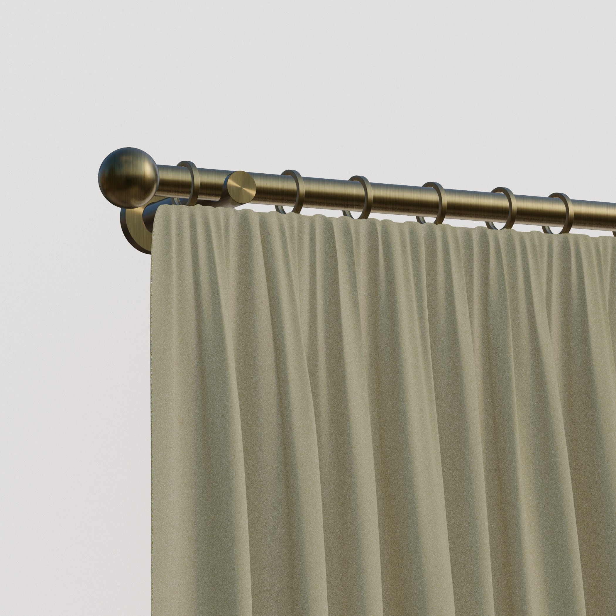 indeko Gardinenstange »Colombes« 1 läufig-läufig Wunschmaßlänge