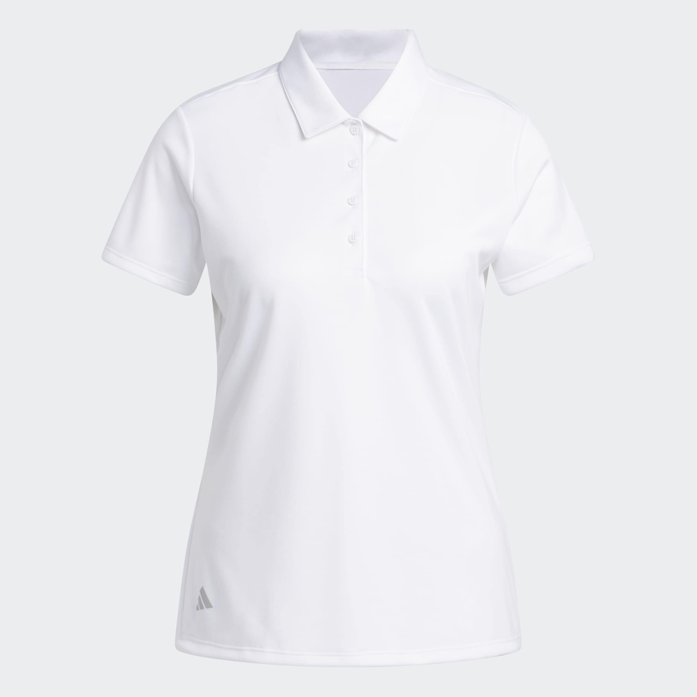 adidas Performance Poloshirt »SOLID PERFORMANCE SHORT SLEEVE FÜR DAMEN« mit Druckknopfverschluss, aus Polyester, leichtes Pikeematerial