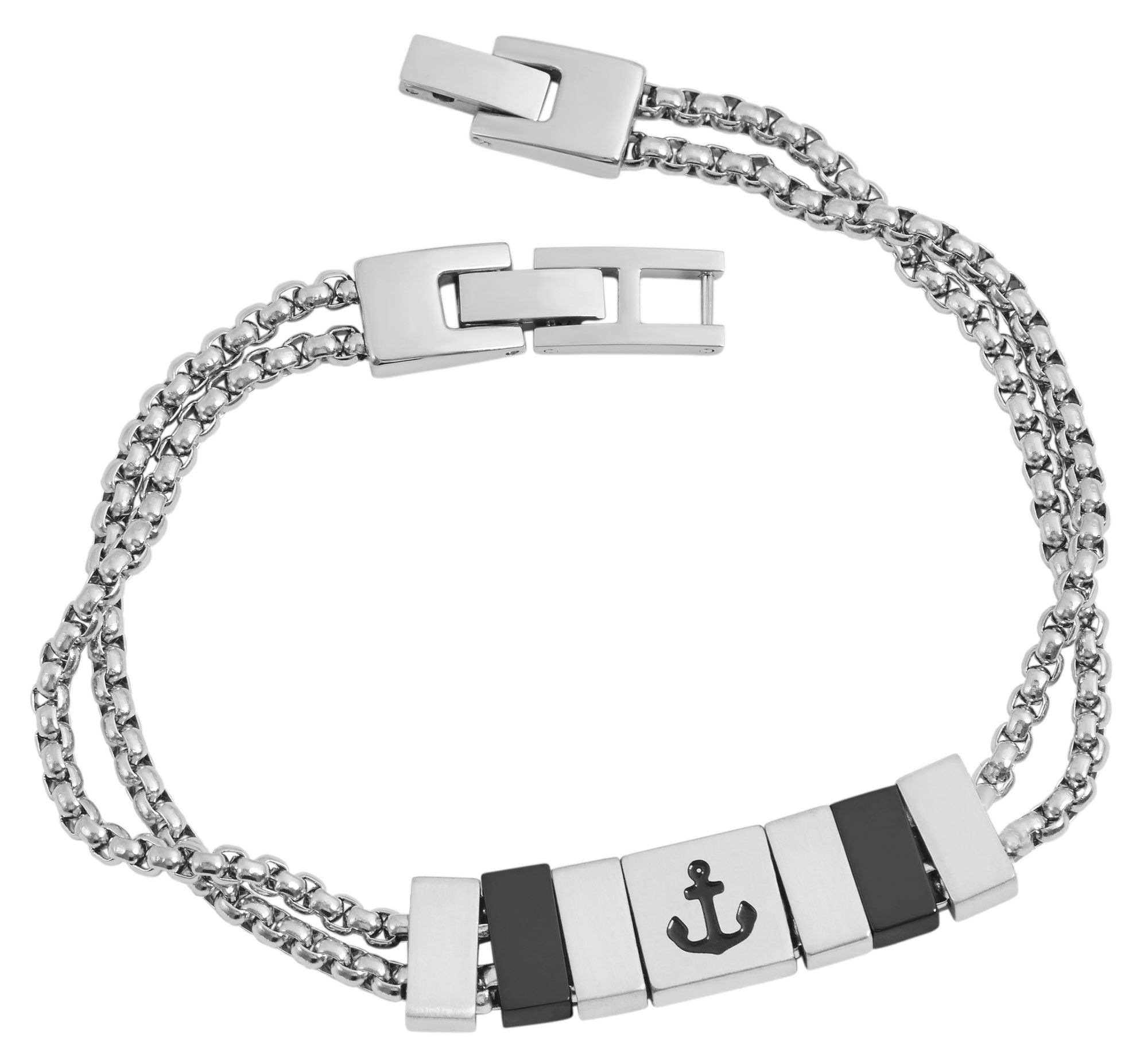 Adelia´s Armband »Unisex Armband aus Edelstahl 21 cm«