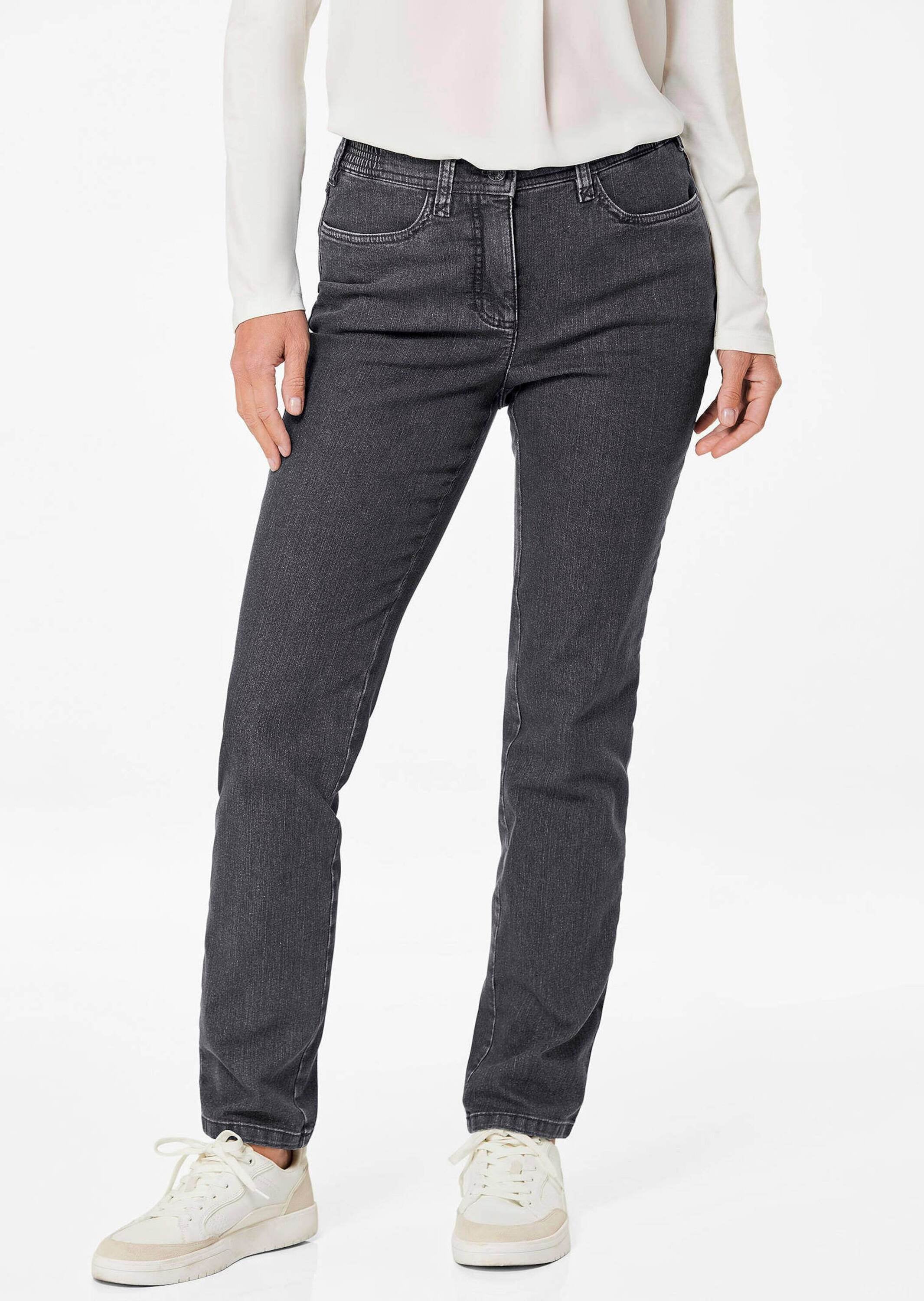 GOLDNER Regular-fit-Jeans »Kurzgröße Klassische Jeanshose Carla«