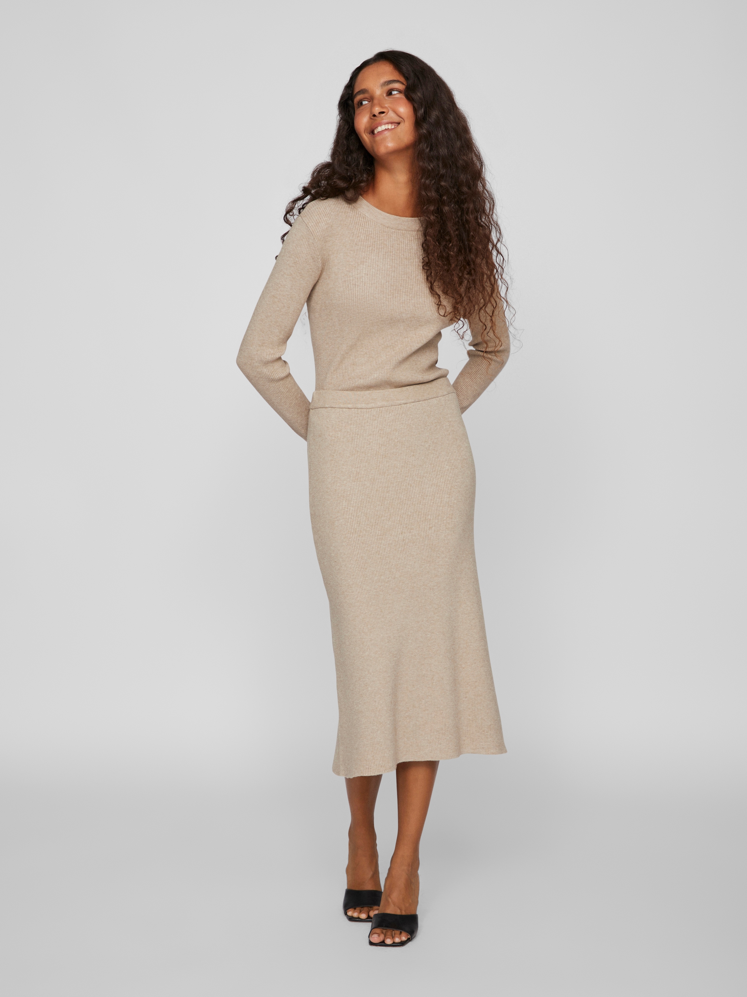 Vila Strickrock »VICOMFY A-LINE KNIT SKIRT- NOOS«