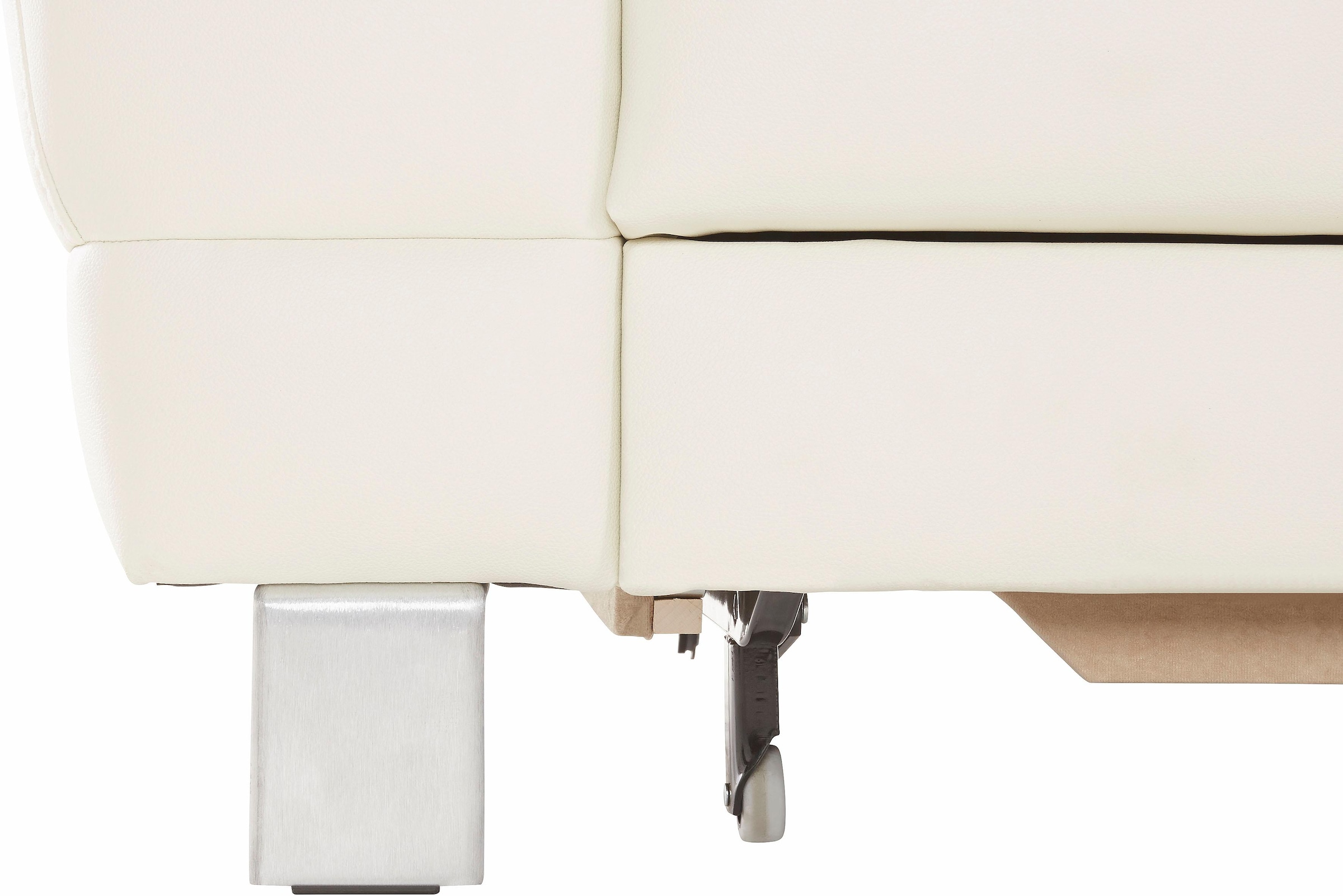 exxpo - sofa fashion Ecksofa »Mantua 2, inkl. Kopf- bzw. Rückenverstellung, bequem, L-Form«, wahlweise mit Bettfunktion und Bettkasten, tolle Verarbeitungsdetails