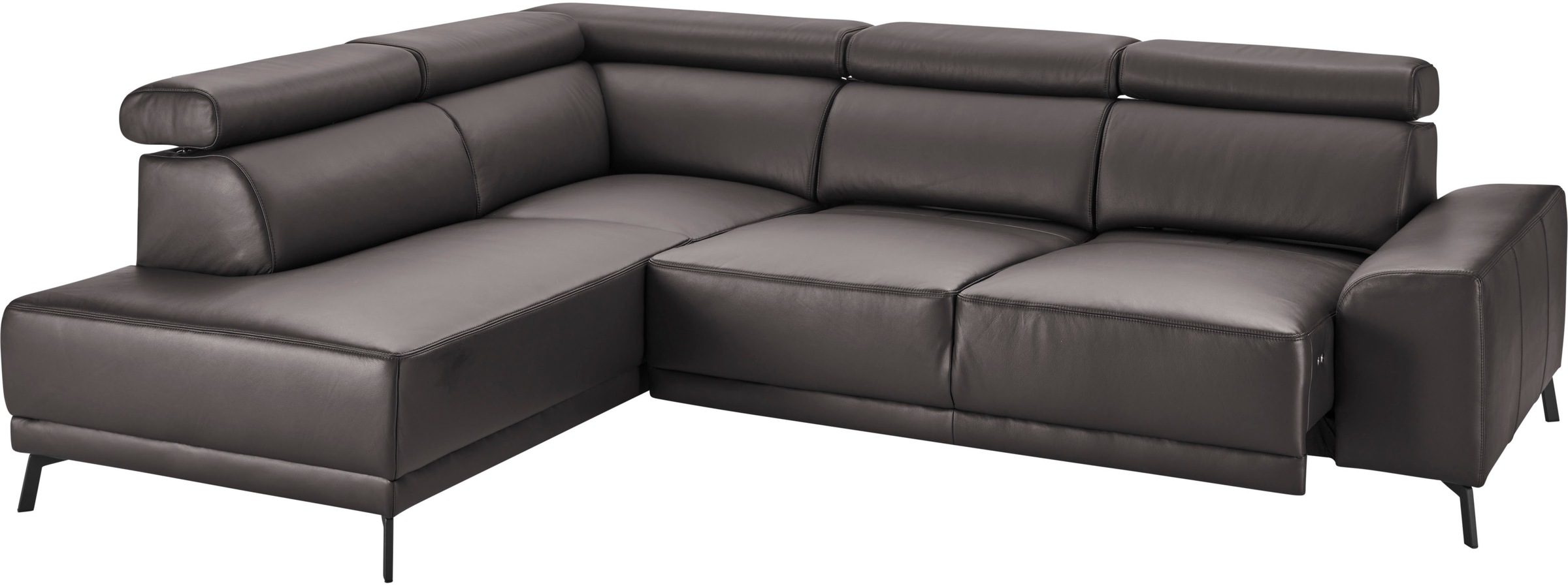 3C Candy Ecksofa »Greve modern und bequem, inkl. manueller Kopfteilverstellung, L-Form«, wahlweise mit motorischem Sitzvorzug