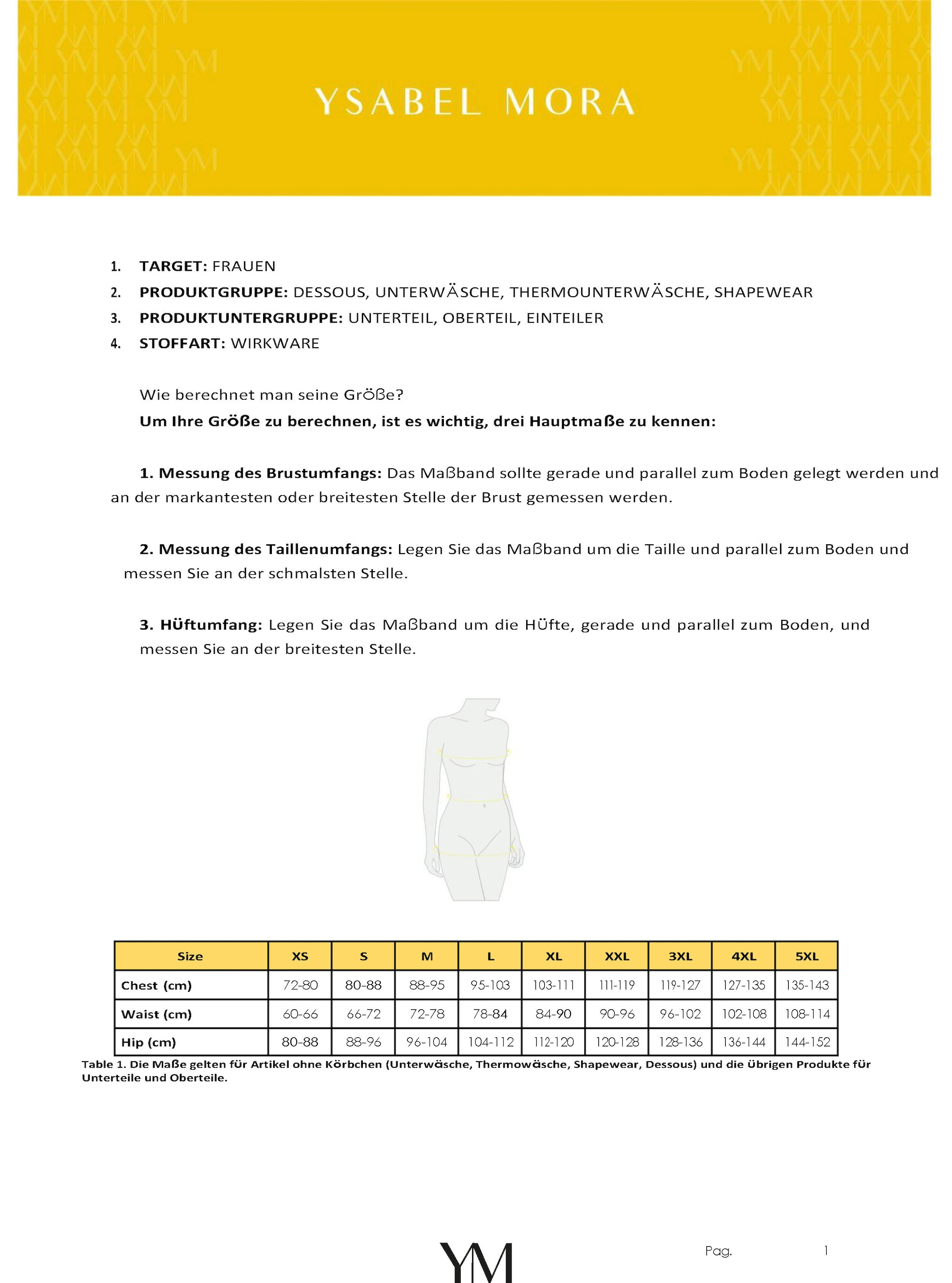 YSABEL MORA Shapingslip, aus verstärktem Material und mit bedeckter, hochgeschnittener Passform