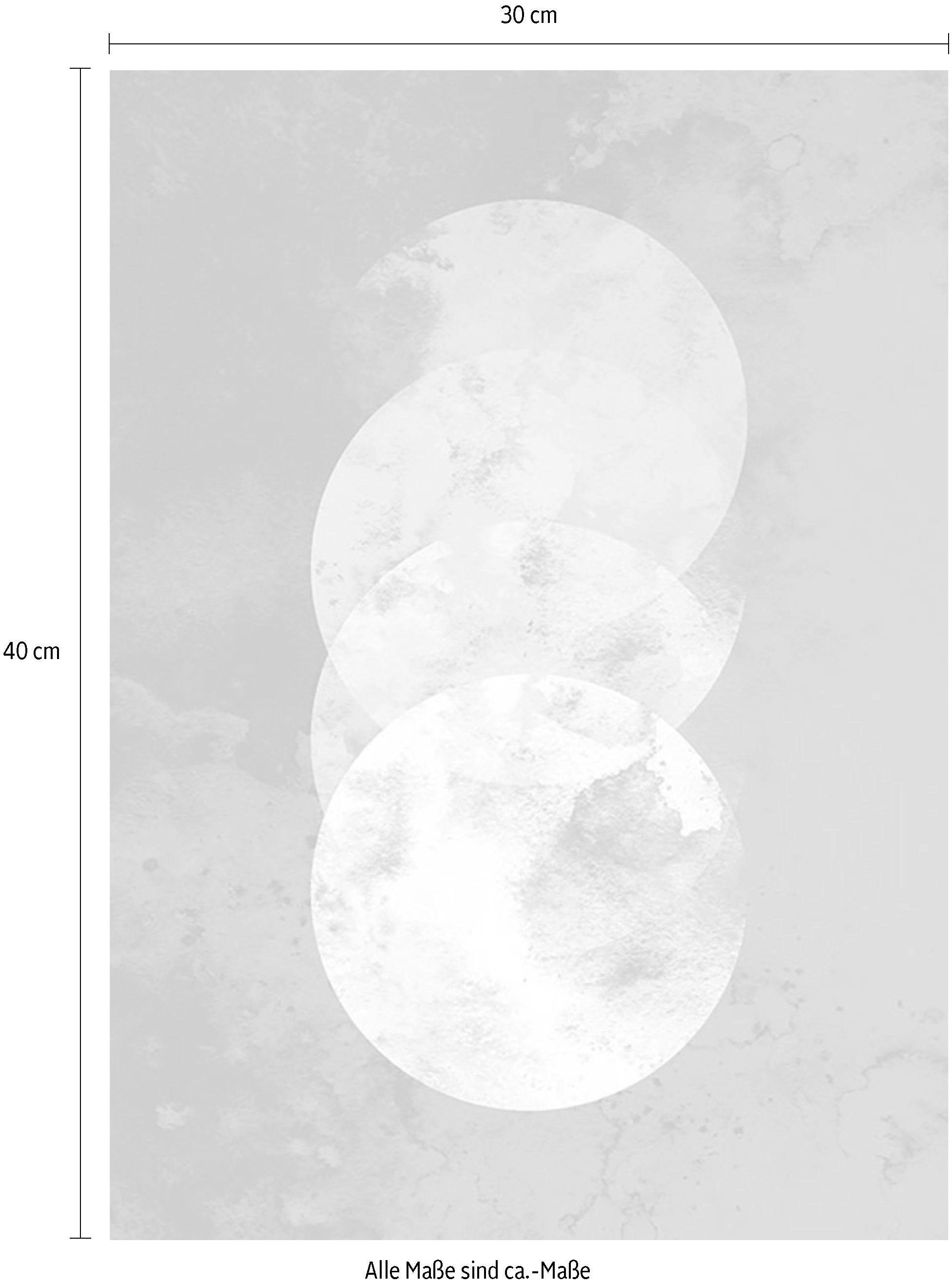 Komar Bild »Tessera Noctis« Formen | Kunst 1 Stk. tlg. Wandbild zur Dekoration - ohne Rahmen