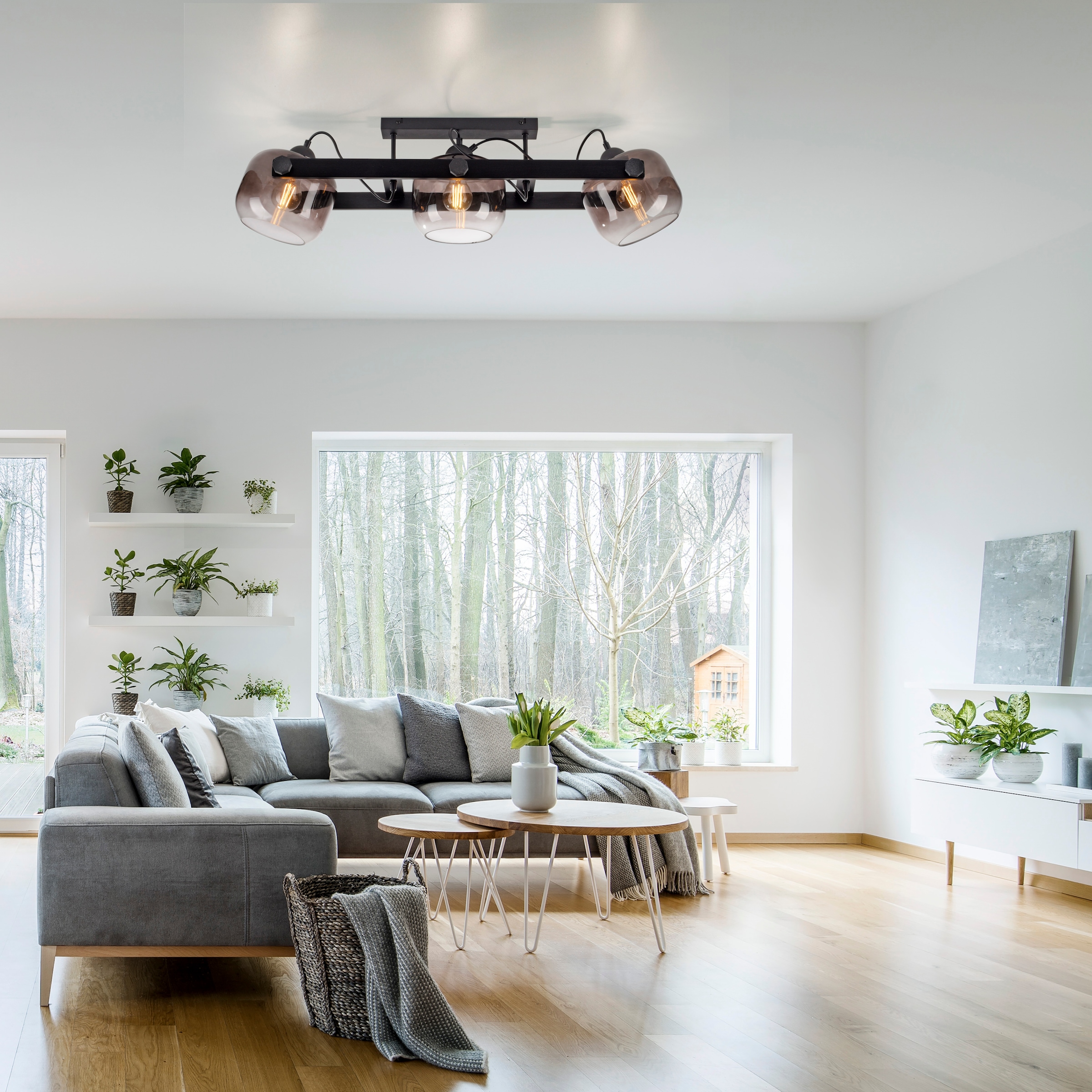 JUST LIGHT Deckenleuchte »CUP 2.0«, 3 flammig, Leuchtmittel E27 | Leuchtmittel wechselbar, ExklusiveE27