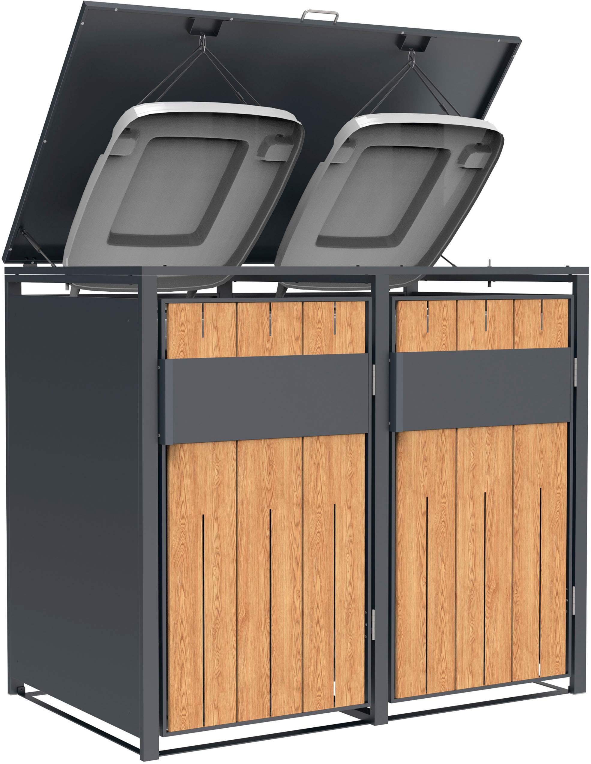 WESTMANN Mülltonnenbox »Varius 2« BxTxH: 132x80x116 cm, für 2x240 L Mülltonnen