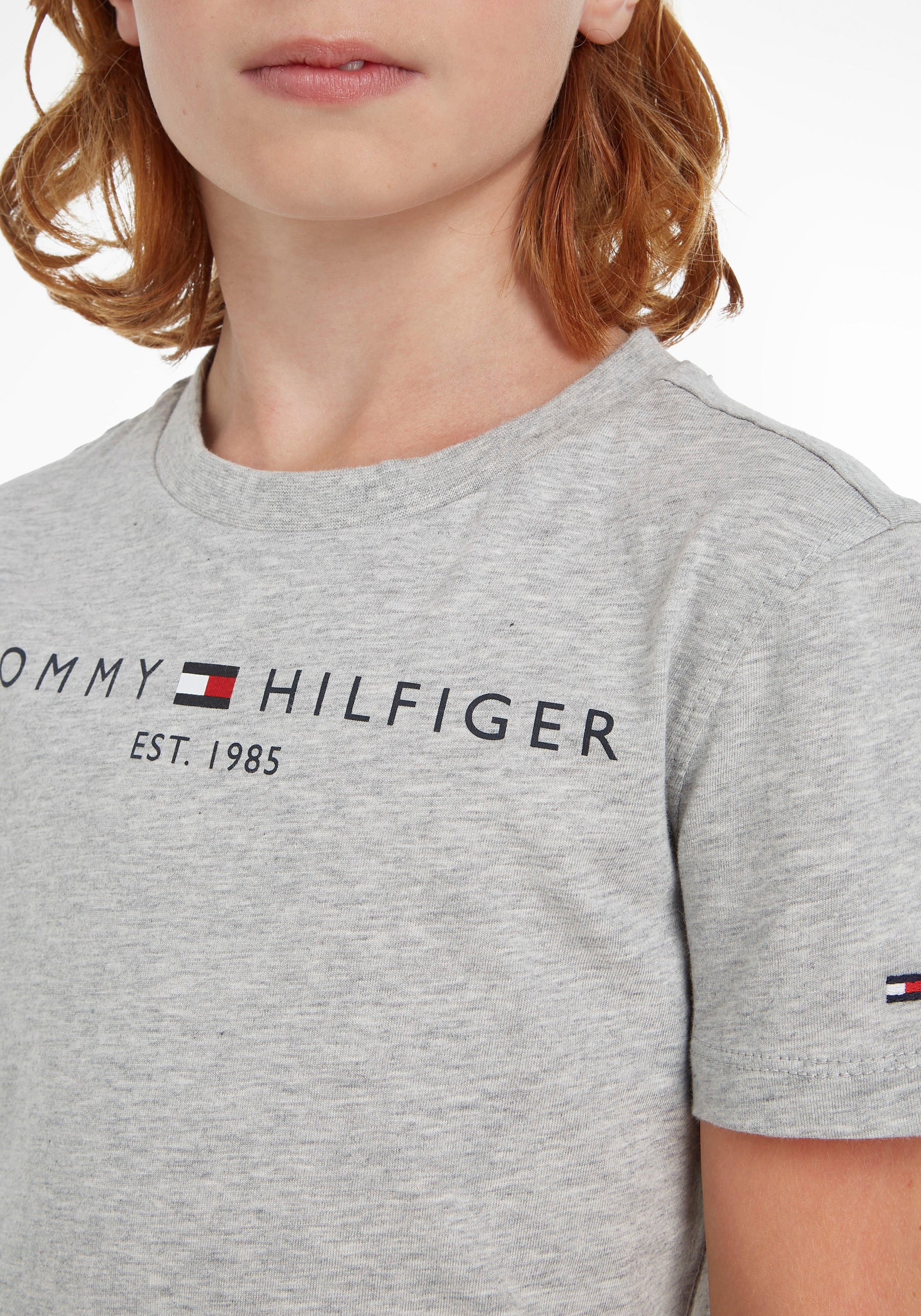 bestellen Junior und Kids T-Shirt Tommy Mädchen Hilfiger »ESSENTIAL Jungen OTTO MiniMe,für bei TEE«, Kinder