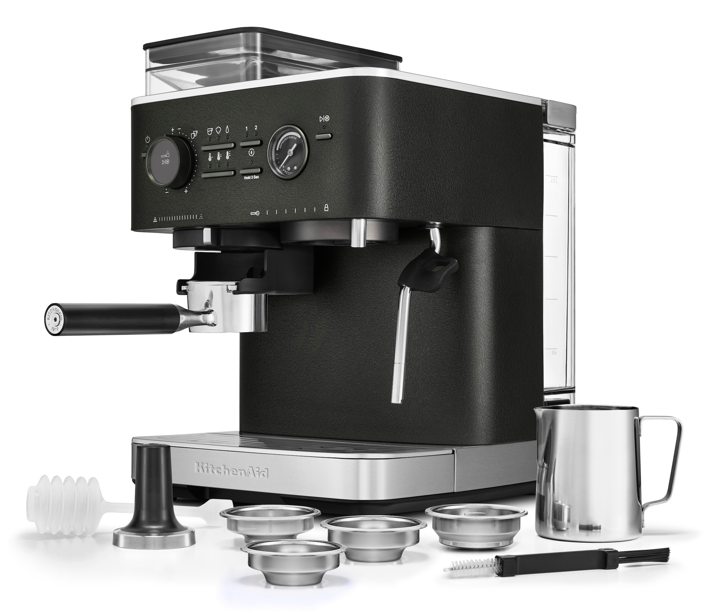KitchenAid Espressomaschine »5KES6551EBK«, Siebträger mit Mühle
