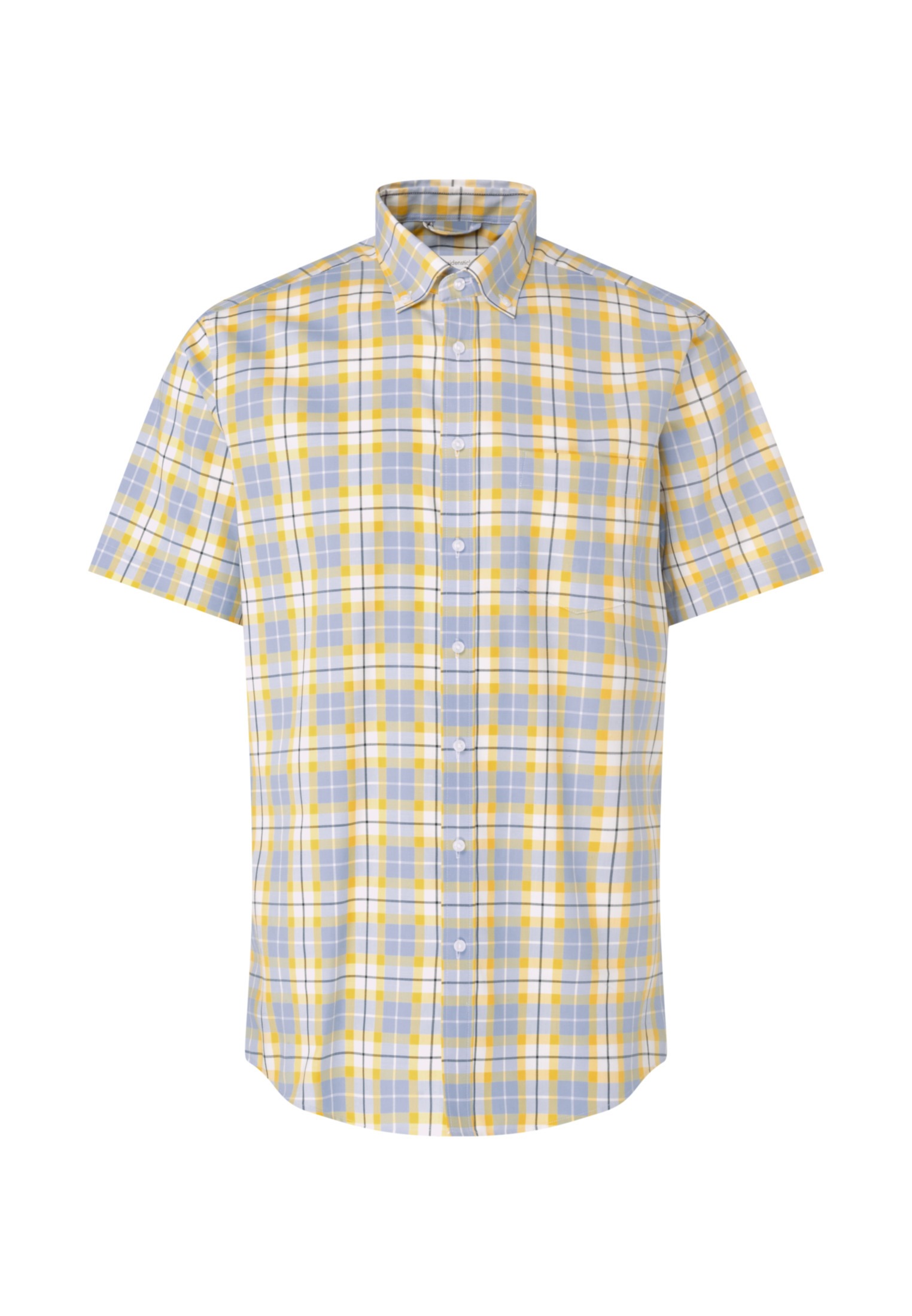 seidensticker Businesshemd »Regular«, Regular Kurzarm Button-Down-Kragen Karo